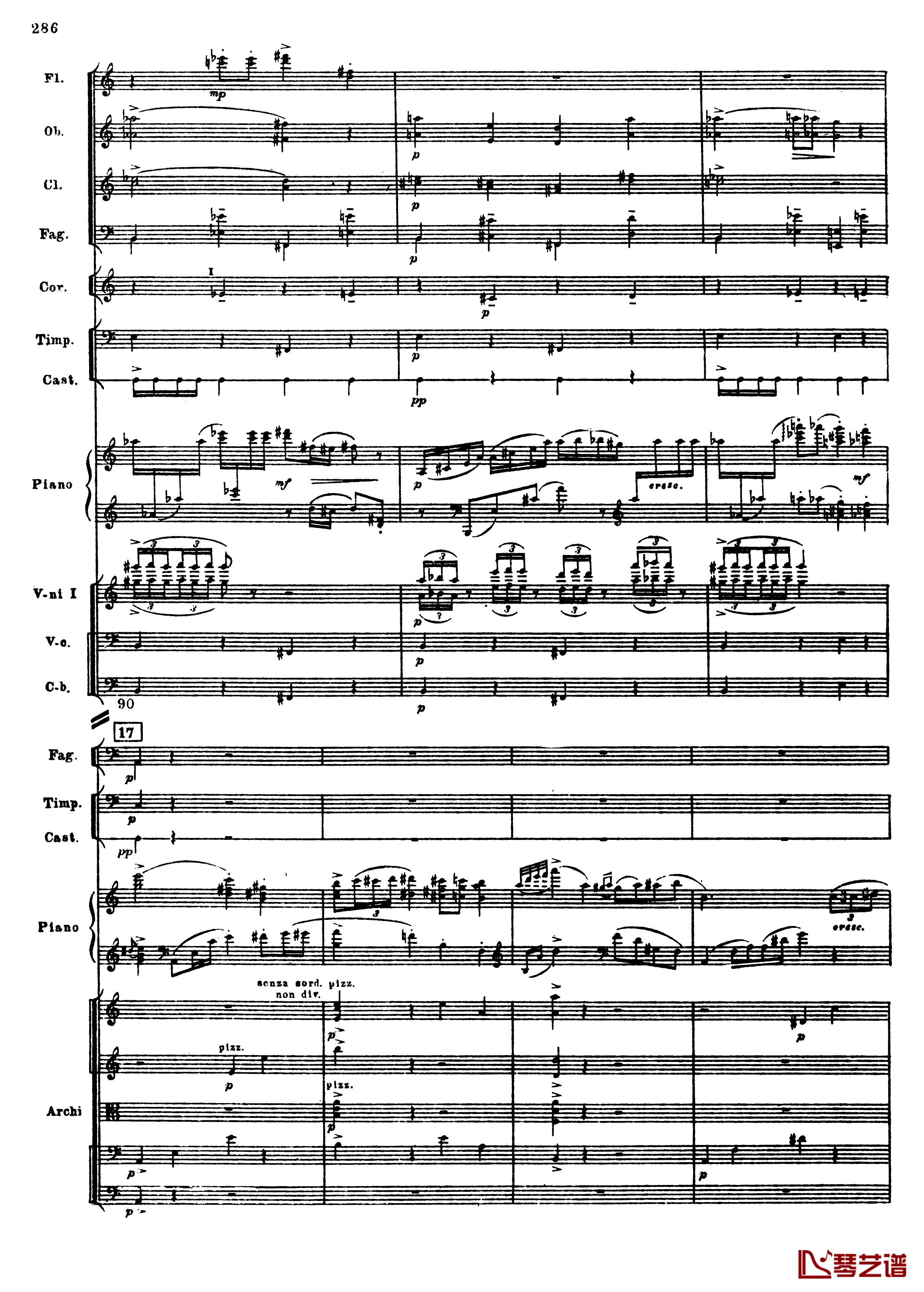 普罗科菲耶夫第三钢琴协奏曲钢琴谱-总谱-普罗科非耶夫18