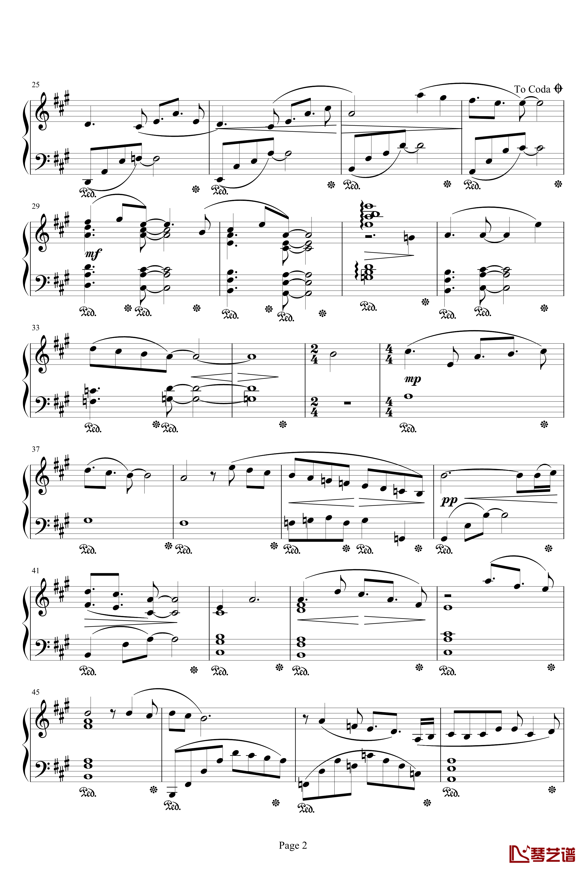 ピサイト钢琴谱-最终幻想2