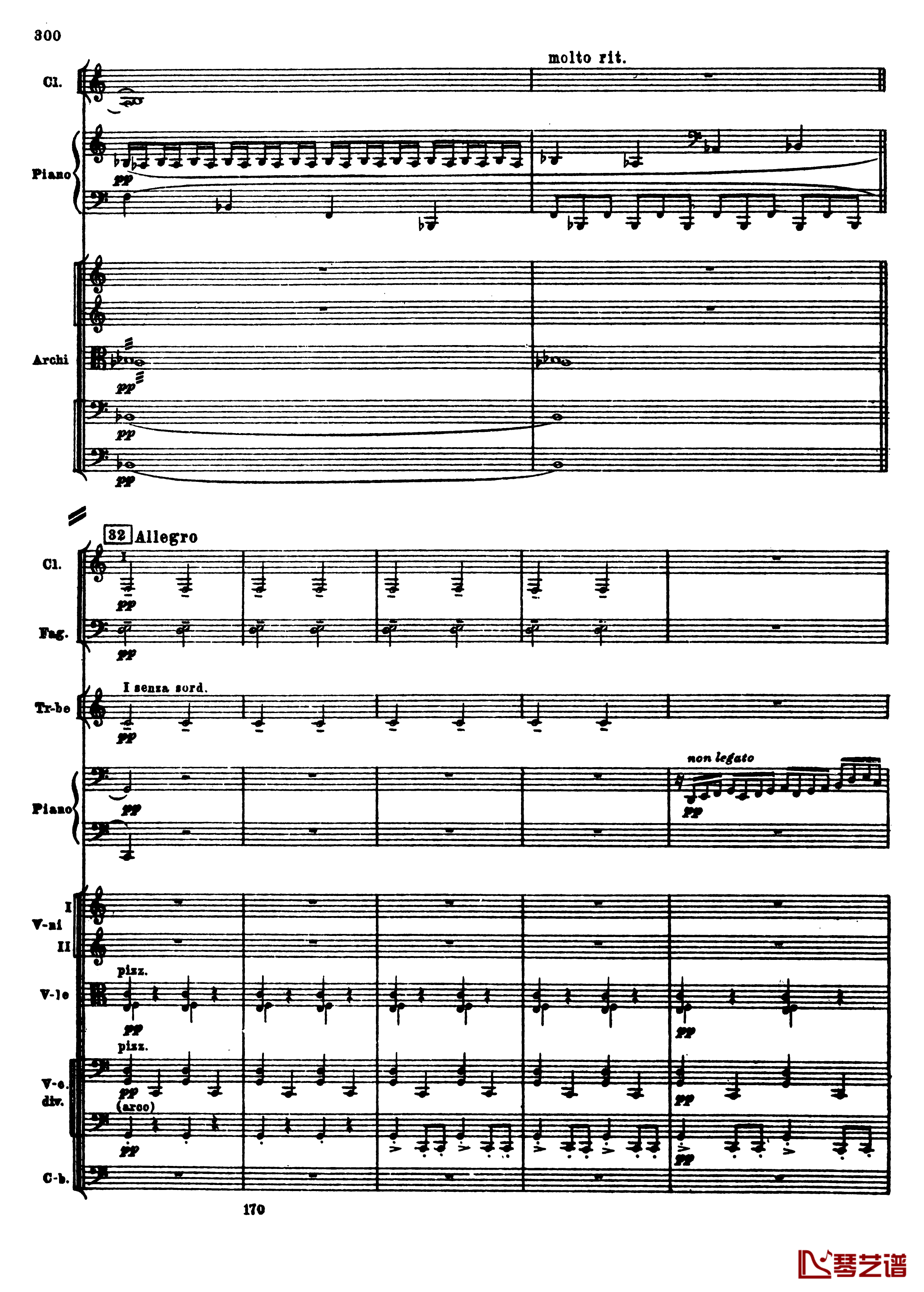 普罗科菲耶夫第三钢琴协奏曲钢琴谱-总谱-普罗科非耶夫32