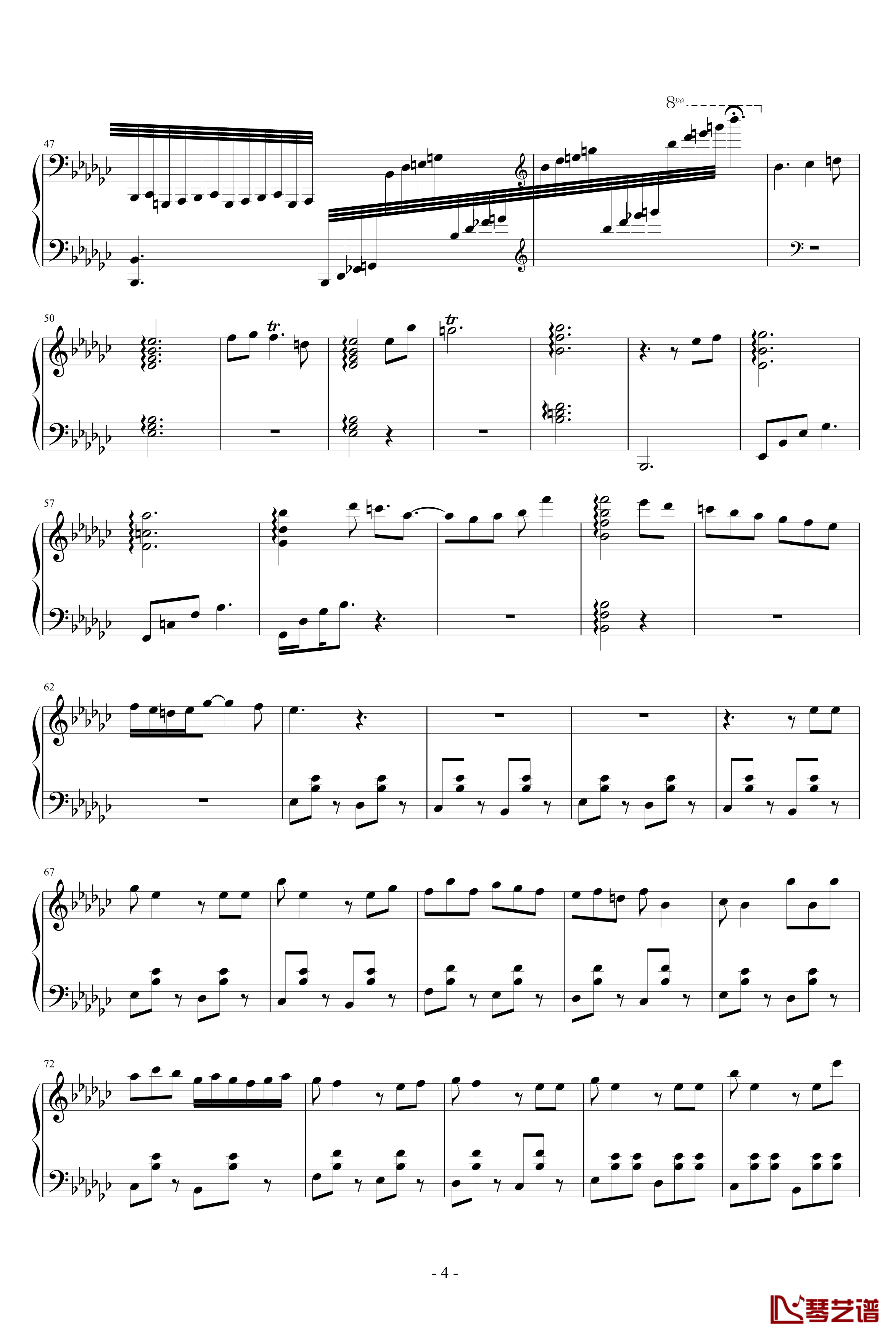 洛塔幻想曲钢琴谱-瑪蓵帕4