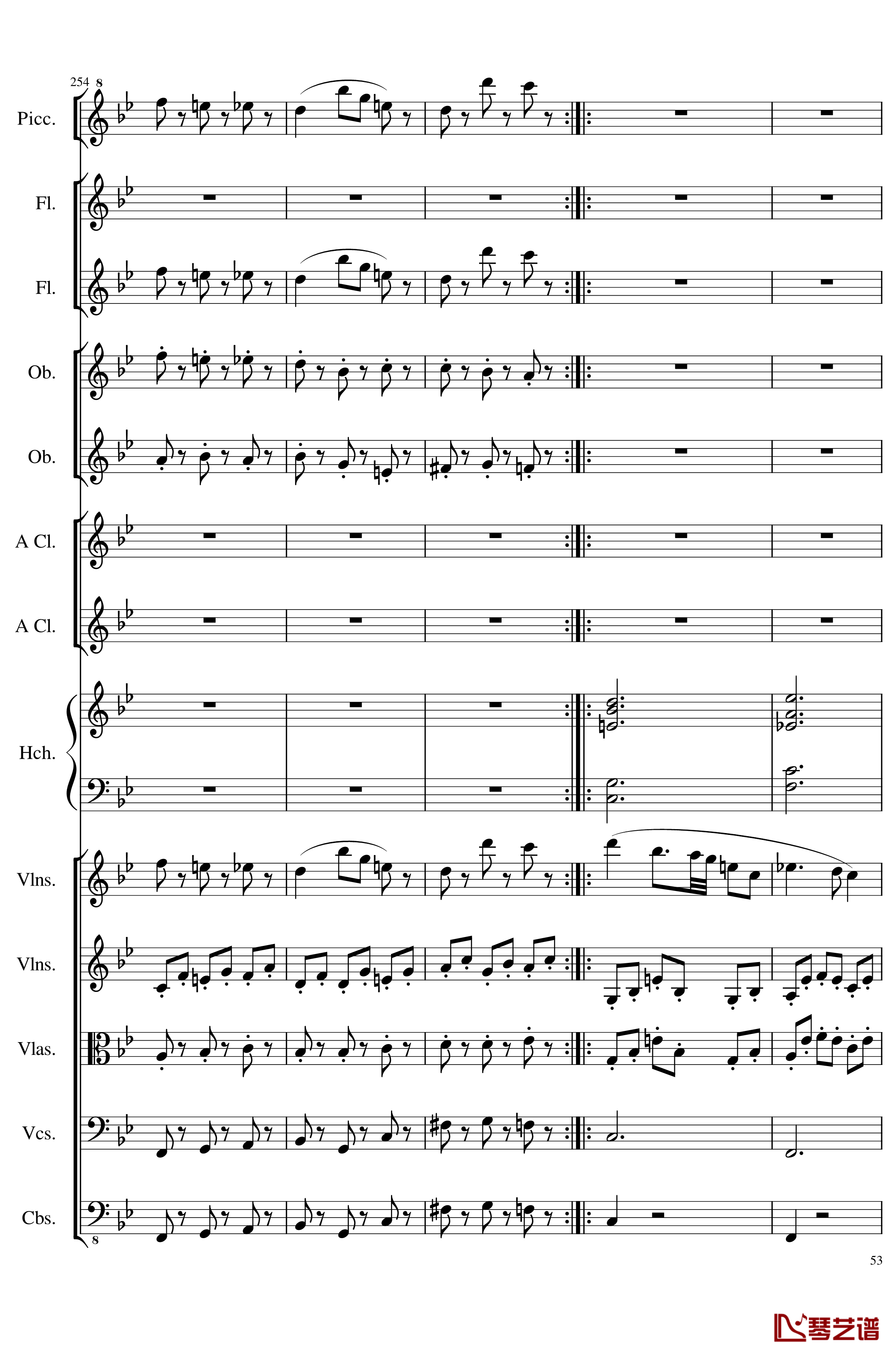 7 Contredanses No.1-7, Op.124钢琴谱-7首乡村舞曲，第一至第七，作品124-一个球53