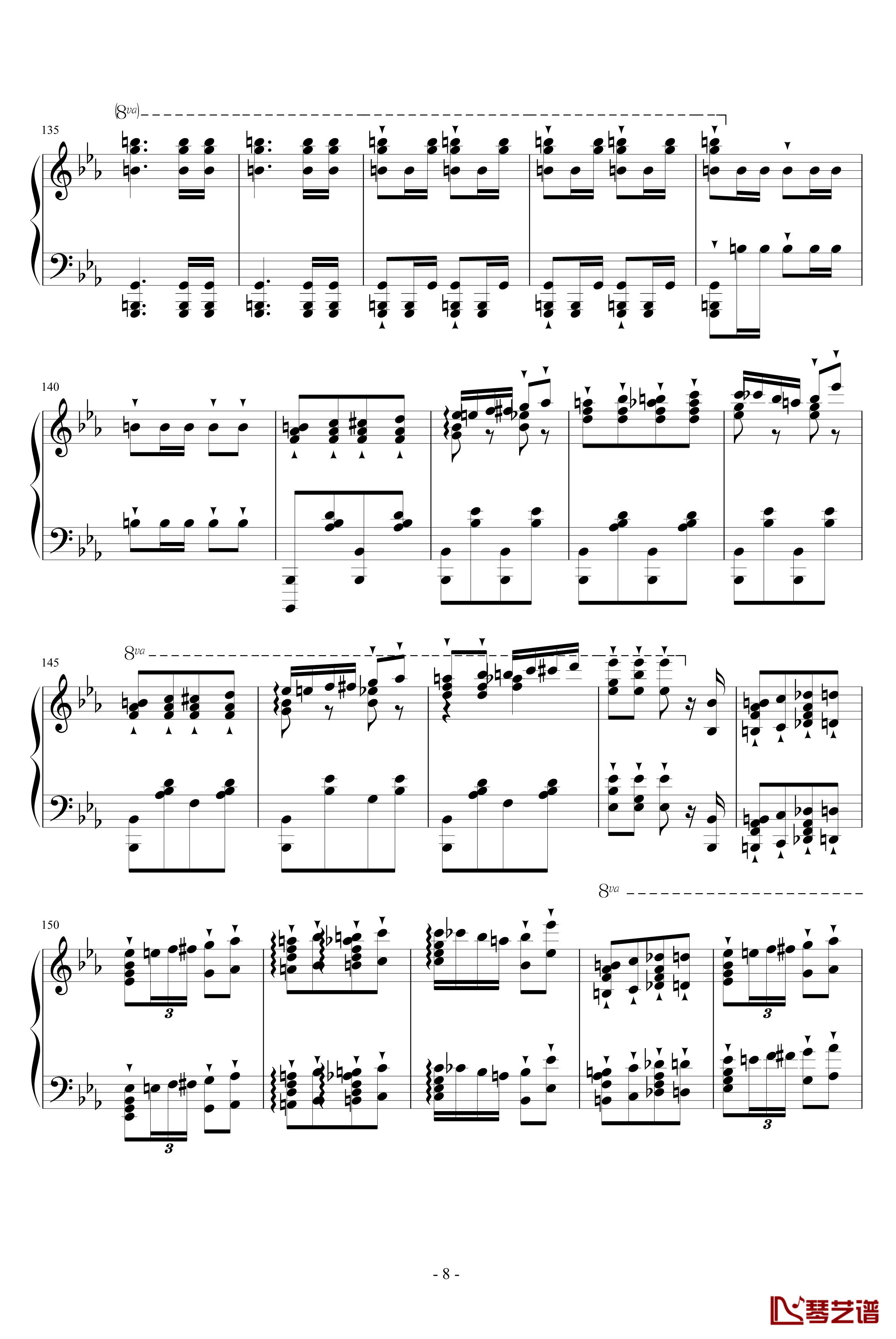 半音阶华丽足尖舞钢琴谱-大加洛普舞曲-李斯特8