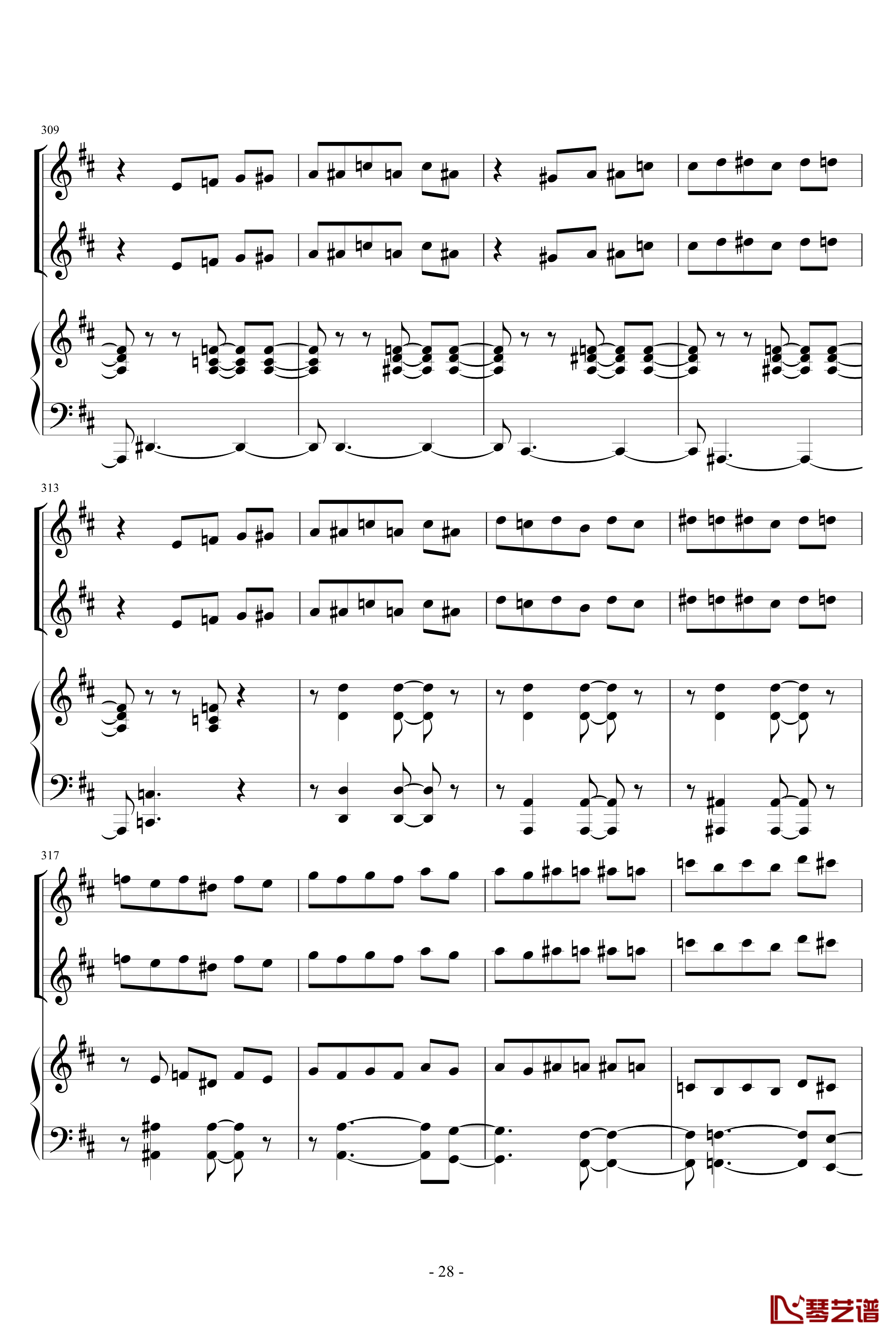花之圆舞曲钢琴谱-柴科夫斯基-Peter Ilyich Tchaikovsky28