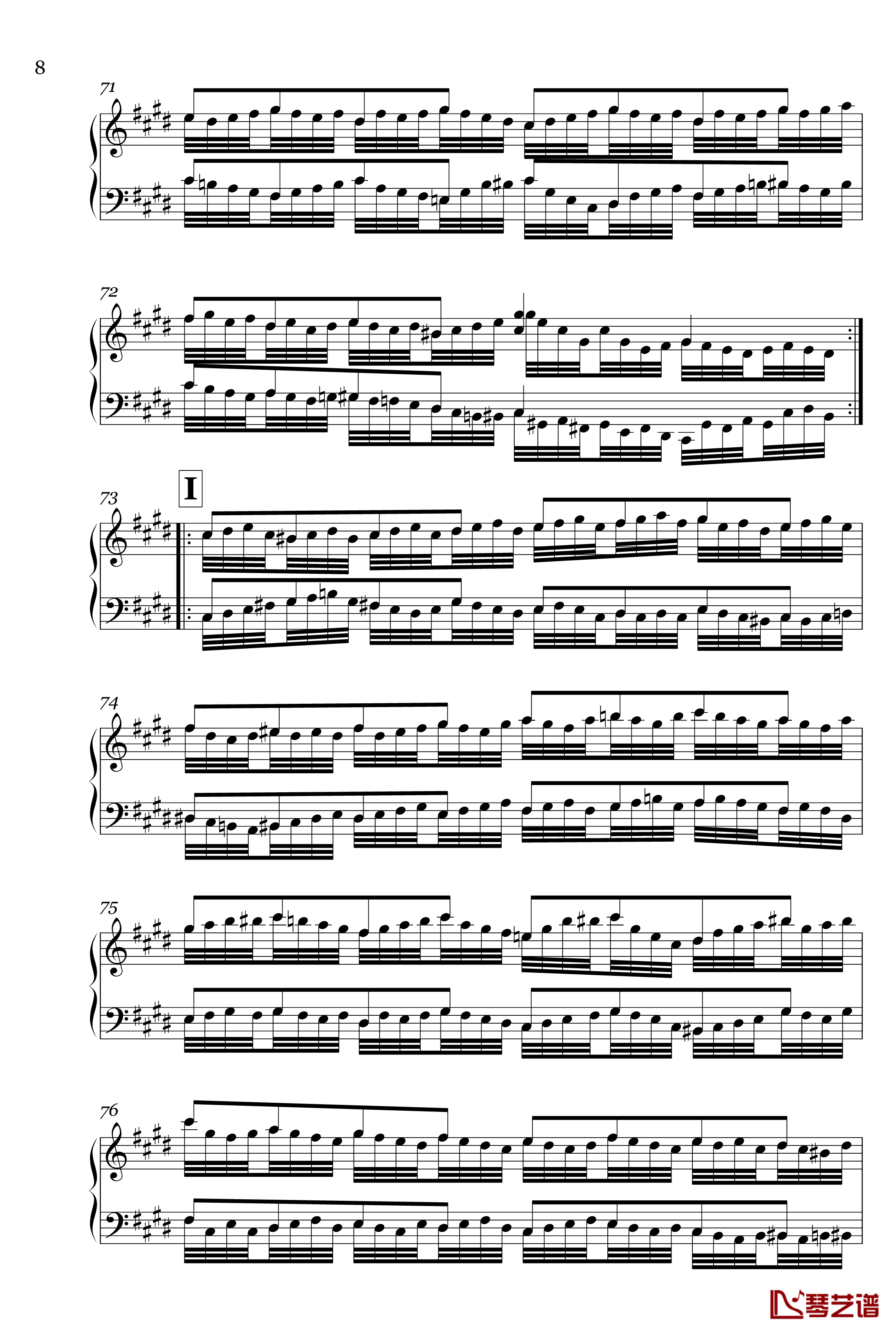 A Variation or Edute钢琴谱-Charm28