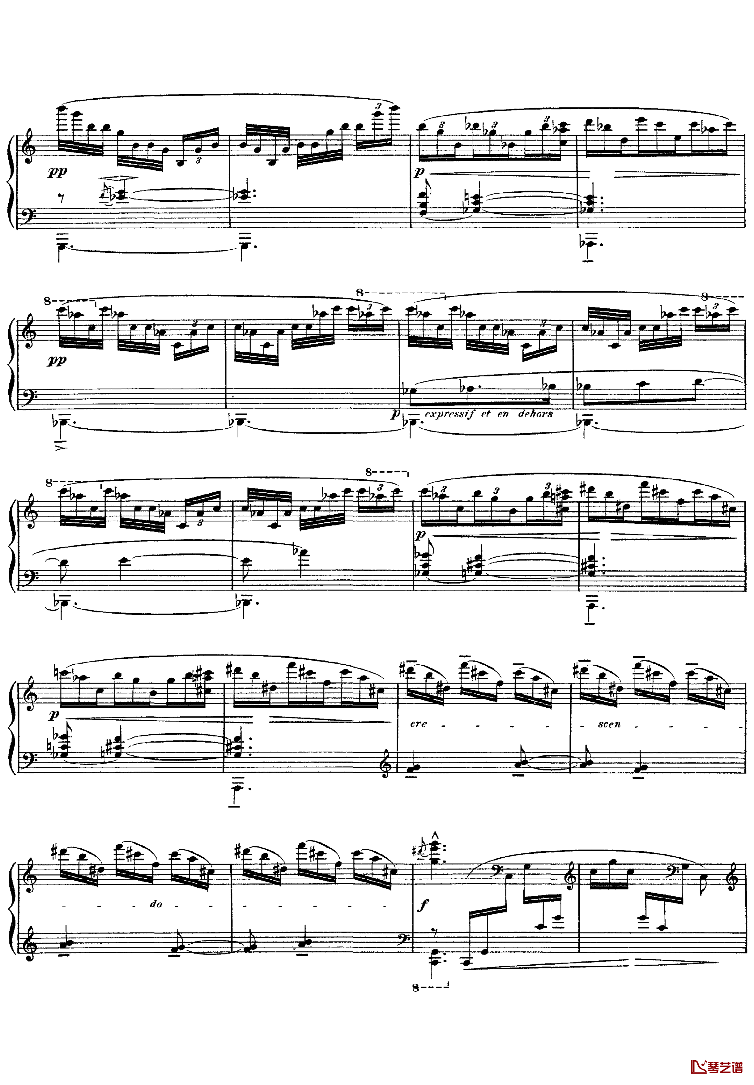 欢乐岛钢琴谱-德彪西8