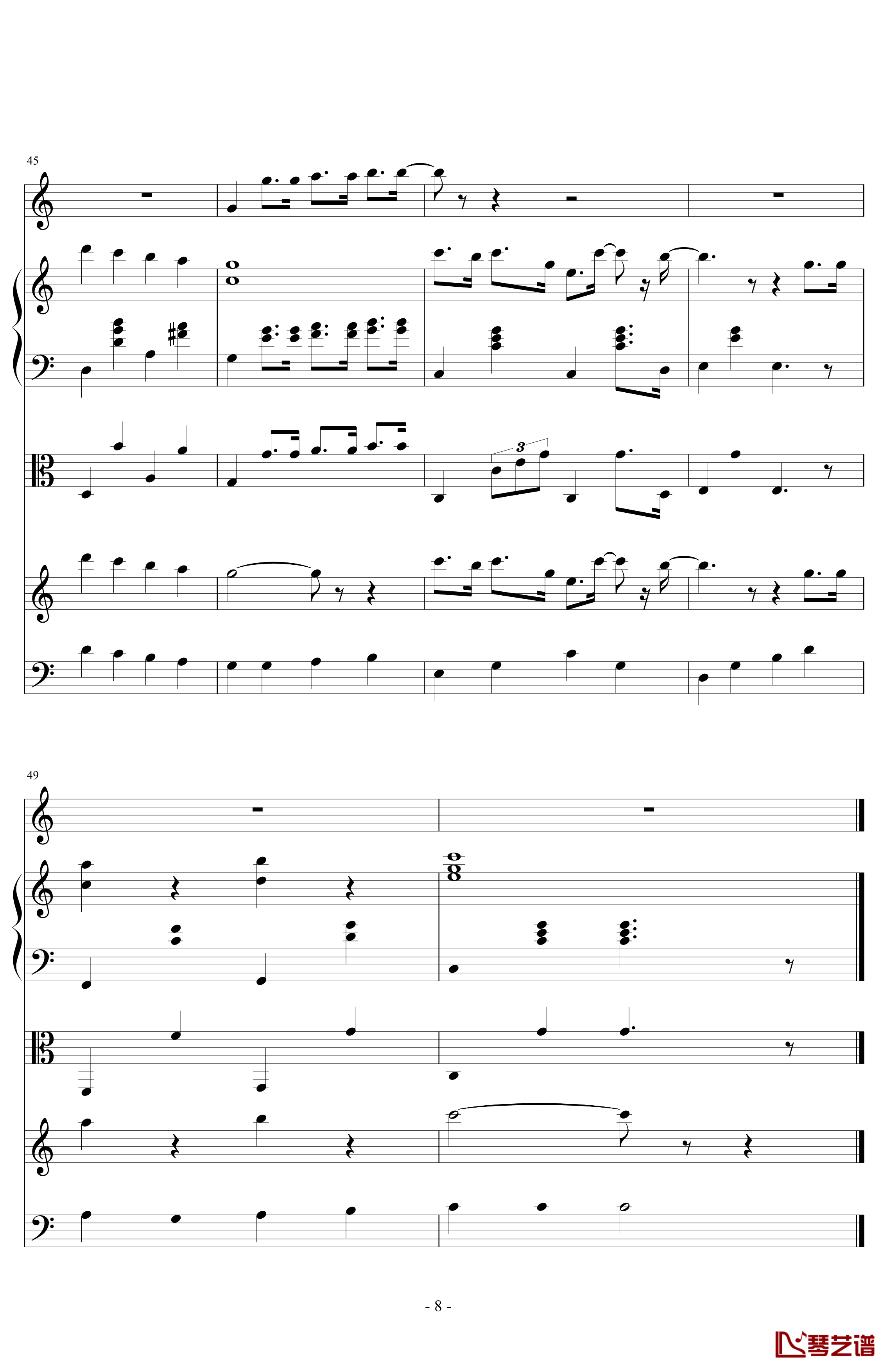 龙猫·散步钢琴谱-总-久石让8
