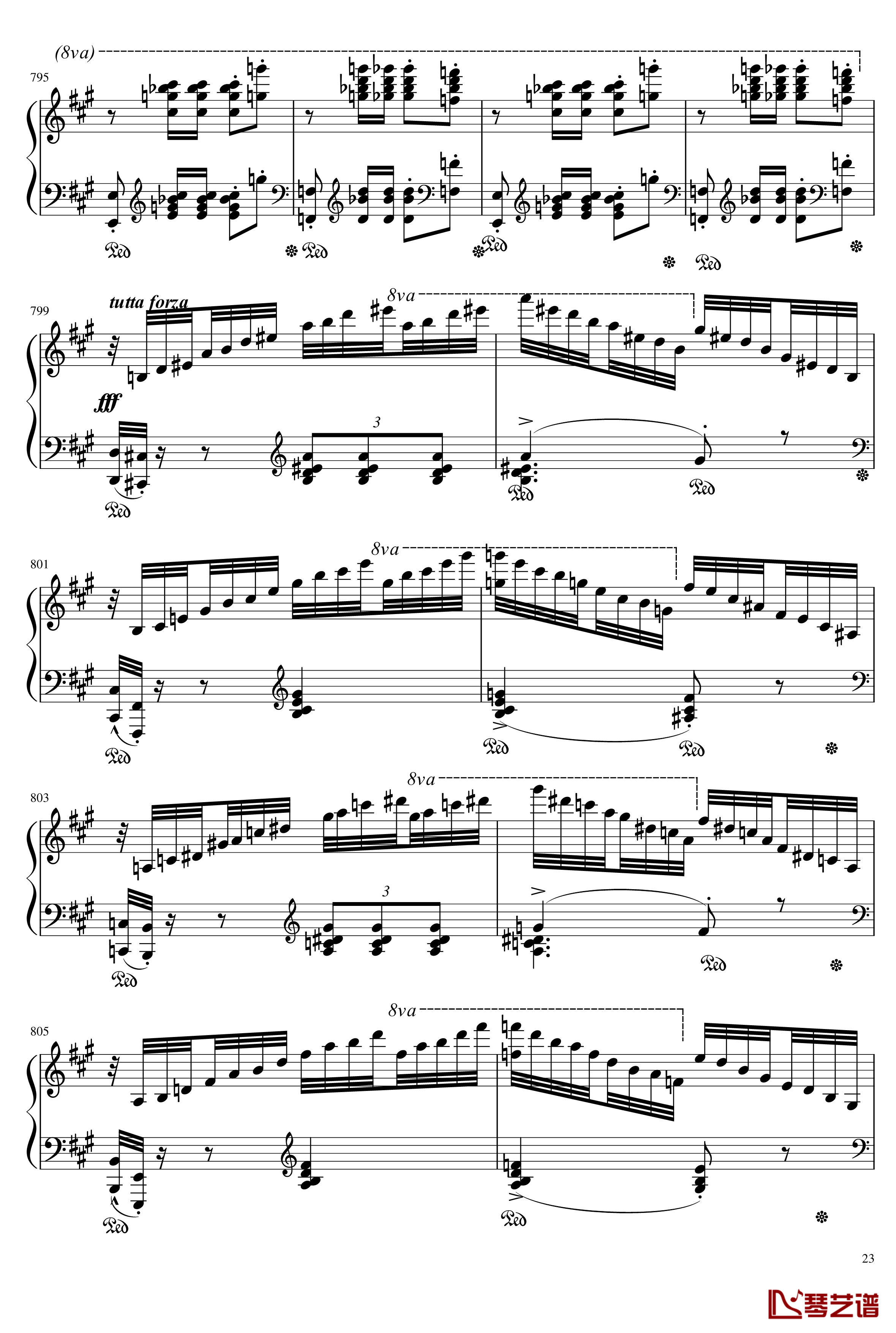 Mephisto Waltz No. 1 S. 514钢琴谱-李斯特23
