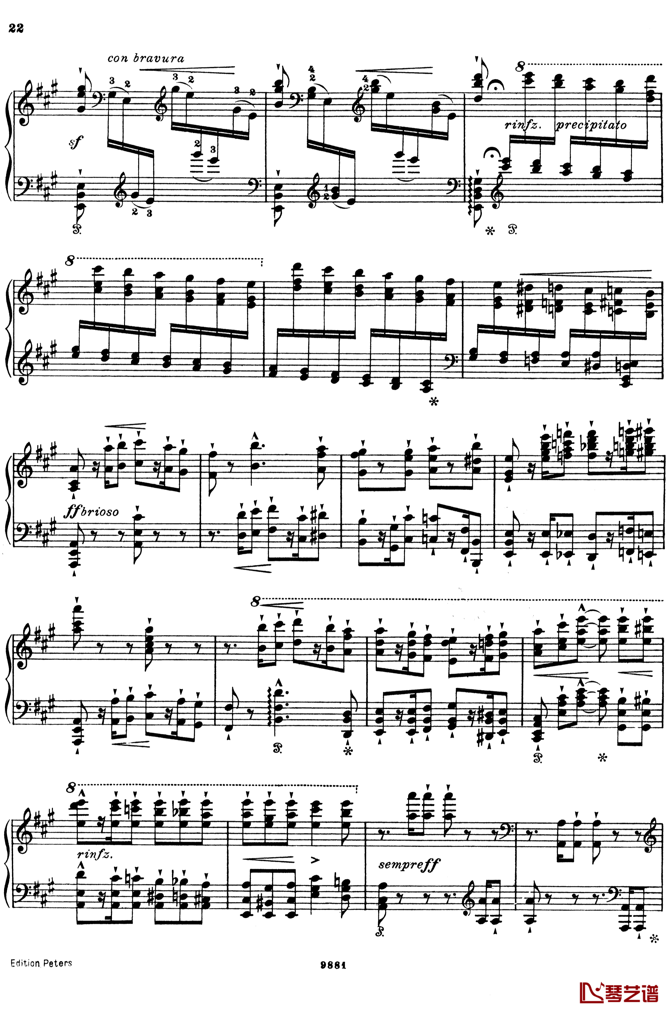 唐璜的回忆钢琴谱-李斯特 S.418-李斯特22