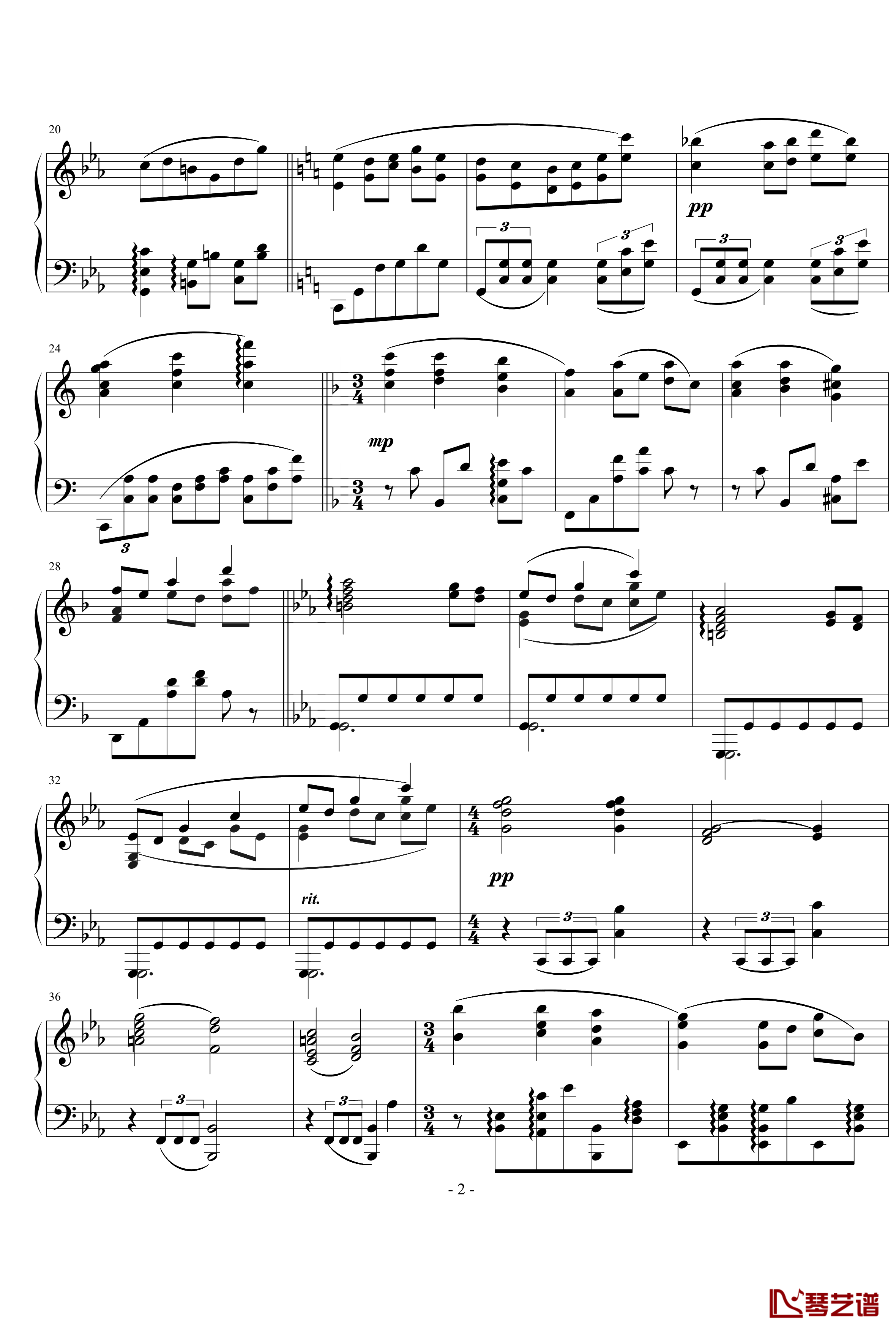 间奏曲5钢琴谱-nyride2