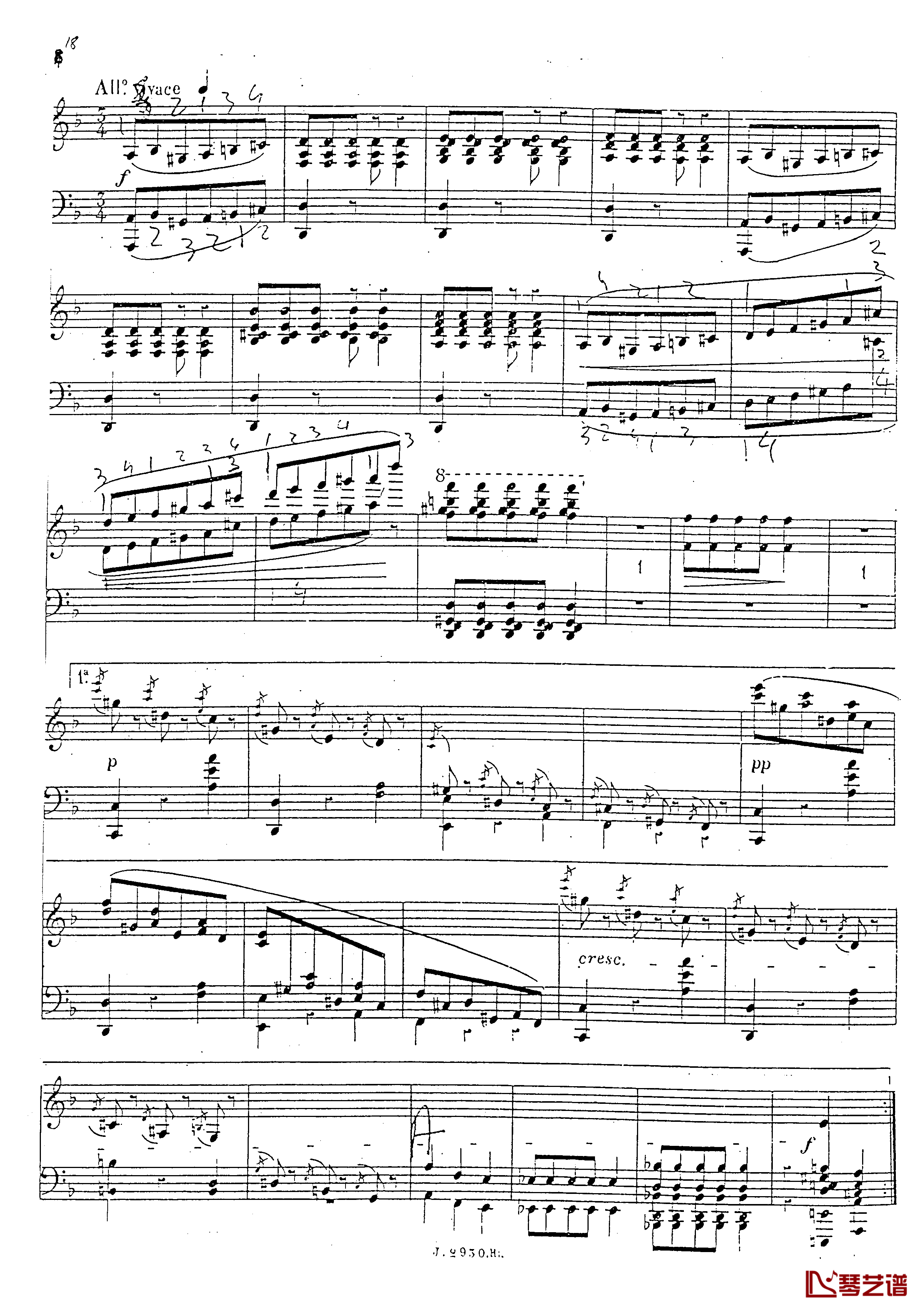 a小调第四钢琴奏鸣曲钢琴谱-安东 鲁宾斯坦- Op.10019