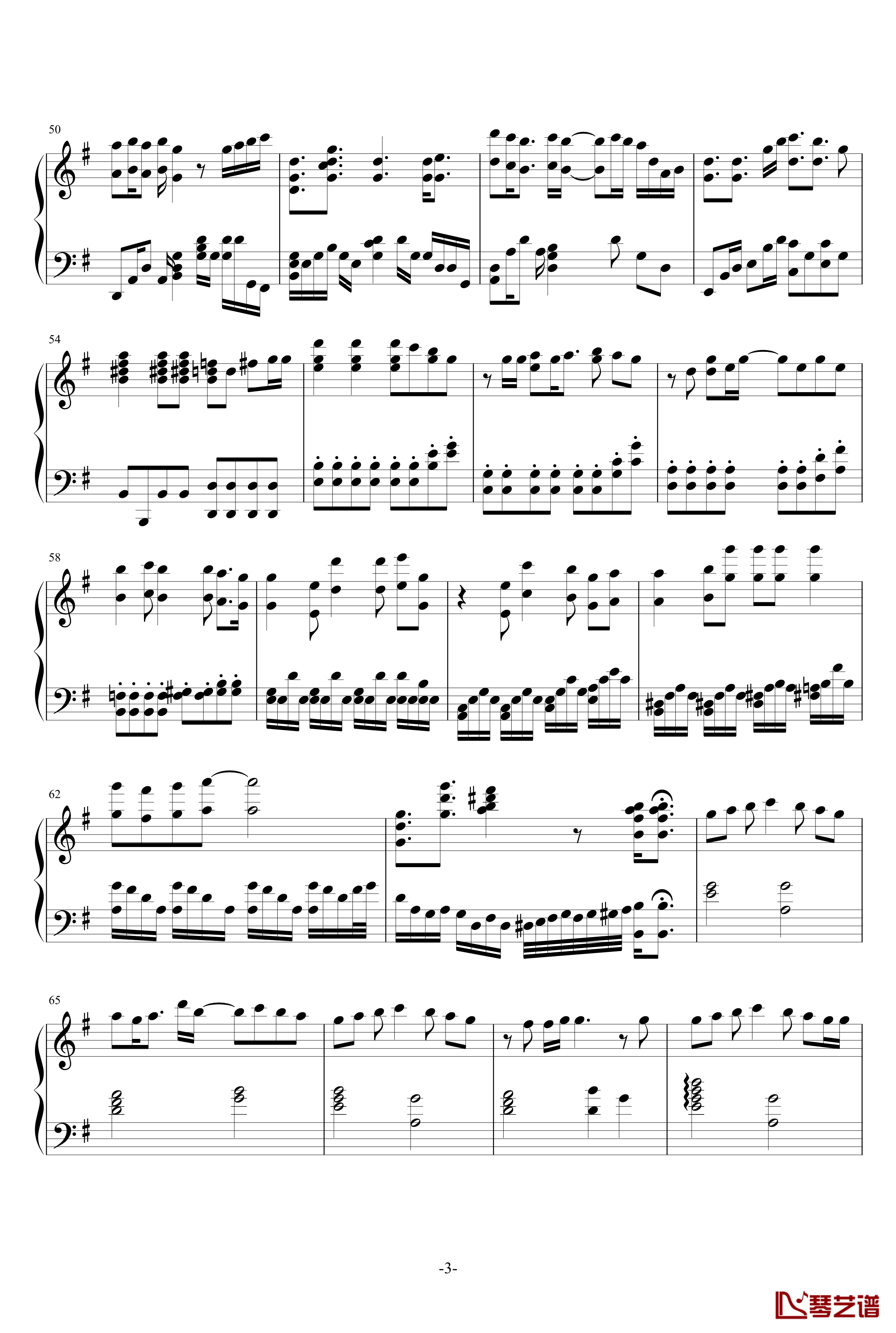 パズル钢琴谱-ENE3