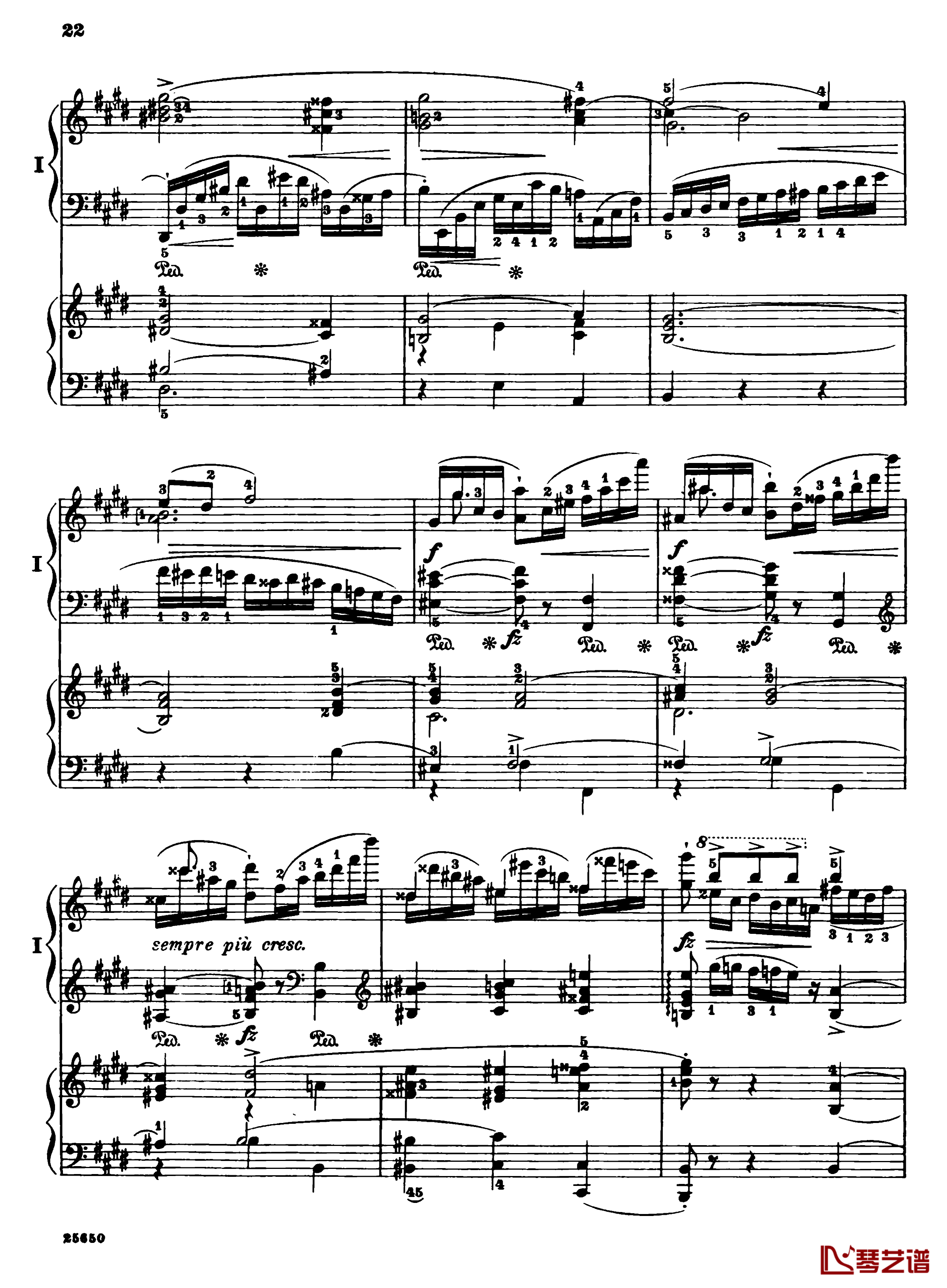 肖邦第一钢琴协奏曲钢琴谱-肖邦24
