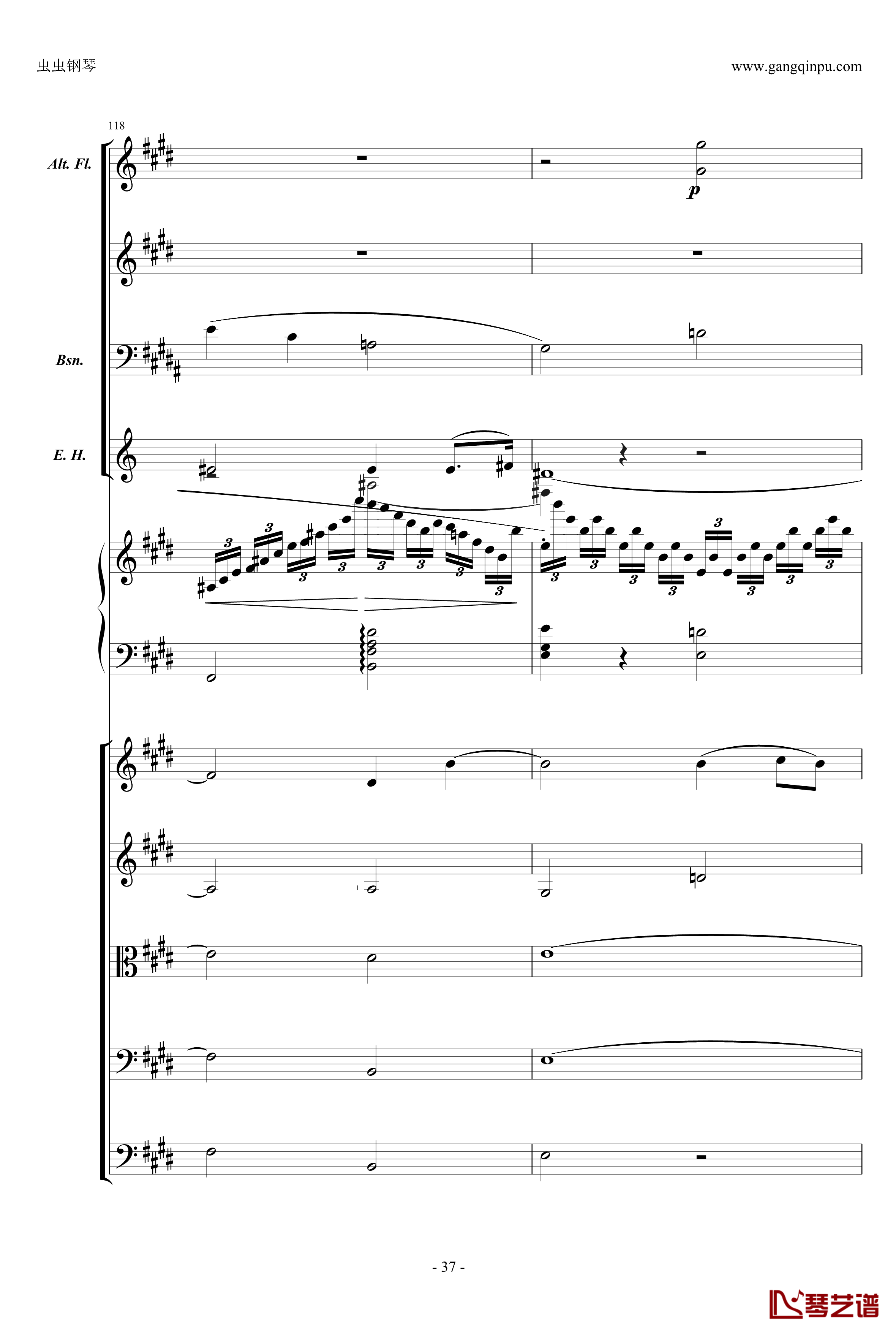 萧邦第一钢琴协奏曲第二乐章钢琴谱-肖邦-chopin37