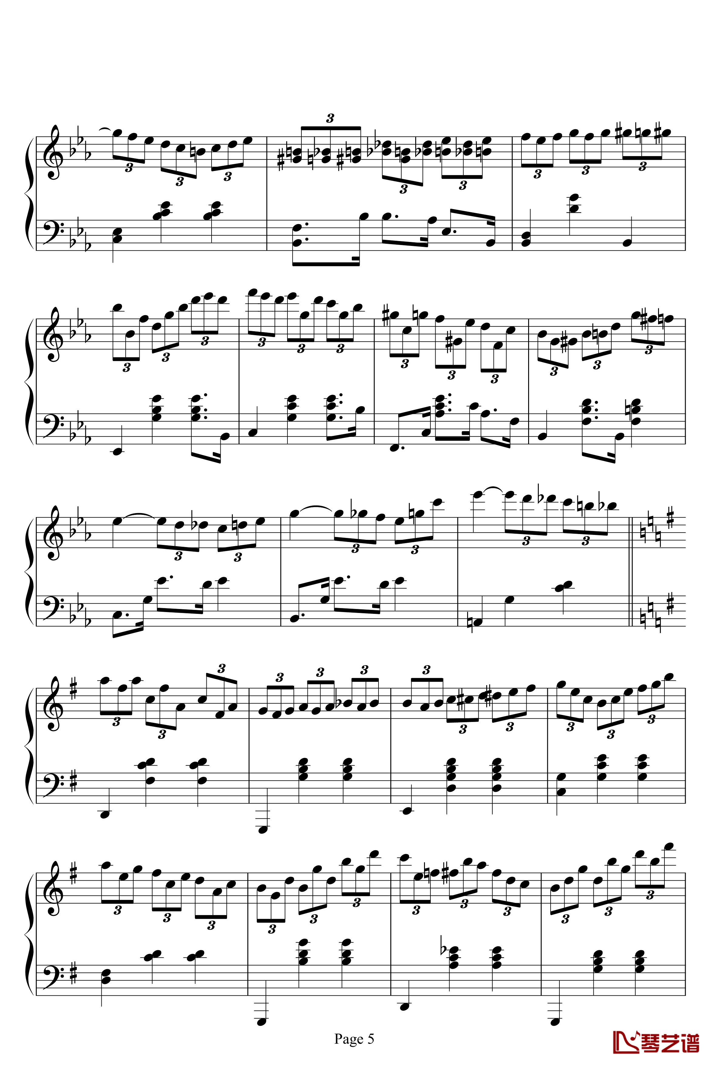Magic Waltz钢琴谱-海上钢琴师5