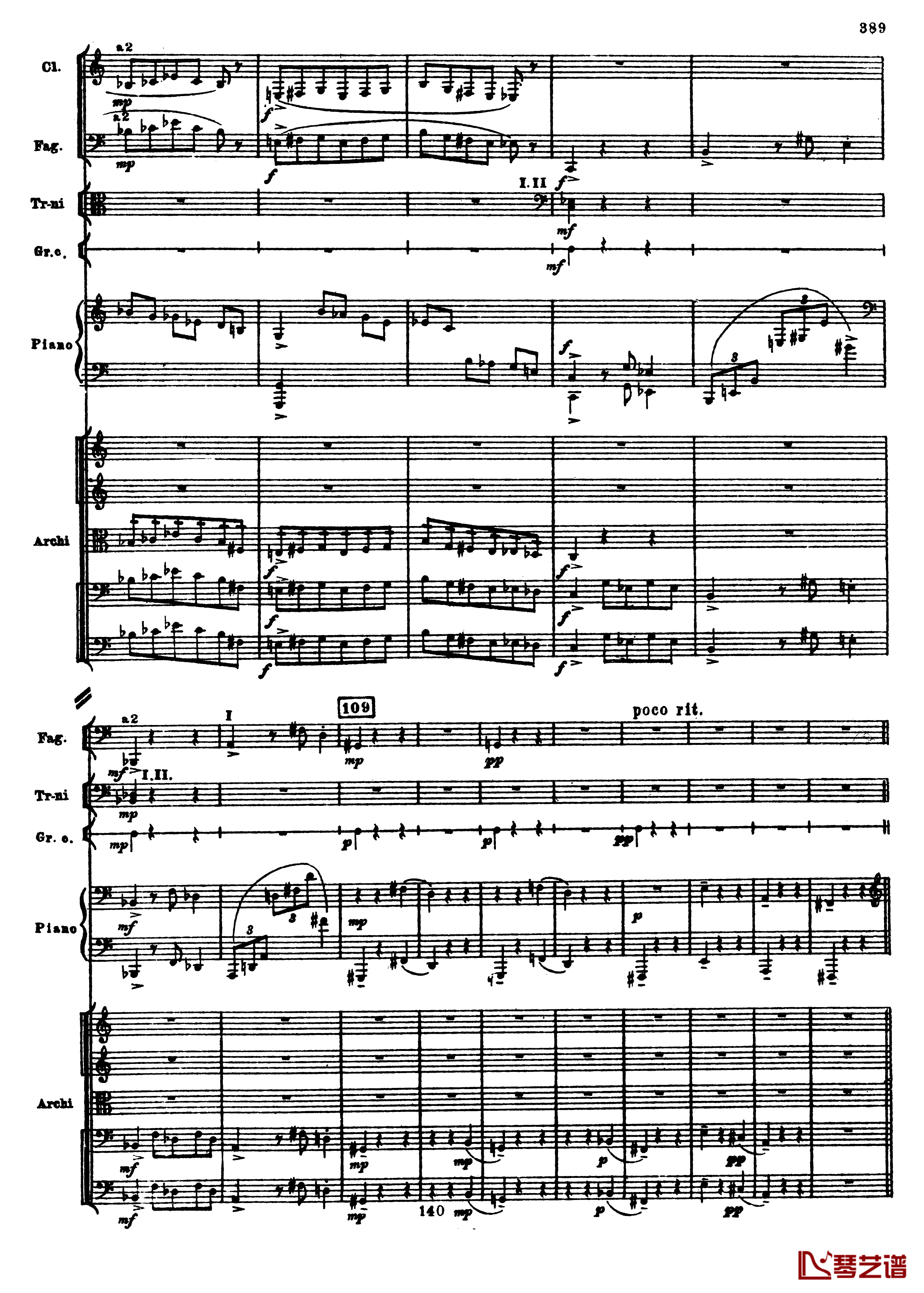 普罗科菲耶夫第三钢琴协奏曲钢琴谱-总谱-普罗科非耶夫121