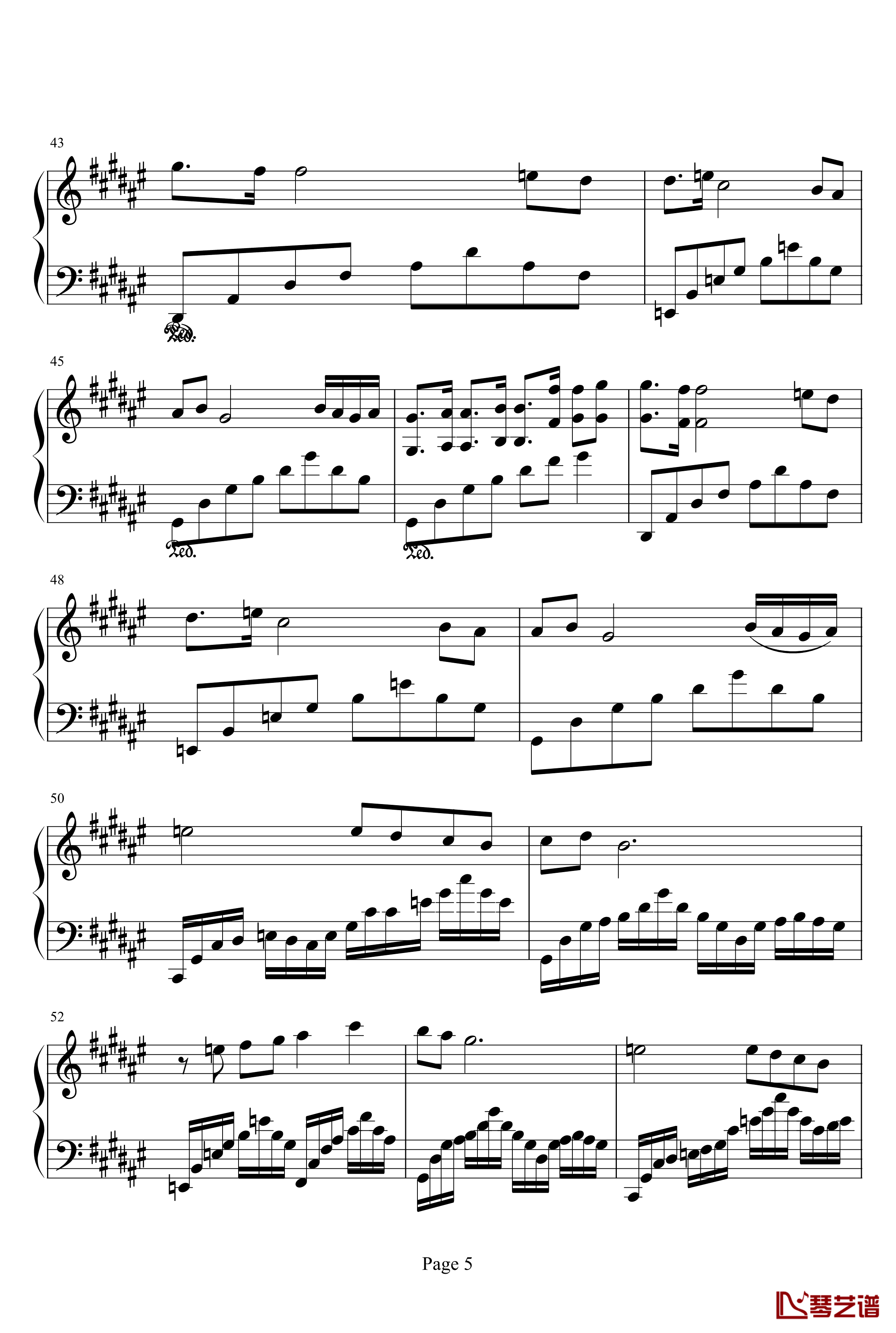 亡灵序曲钢琴谱-完整版-亡灵序曲5