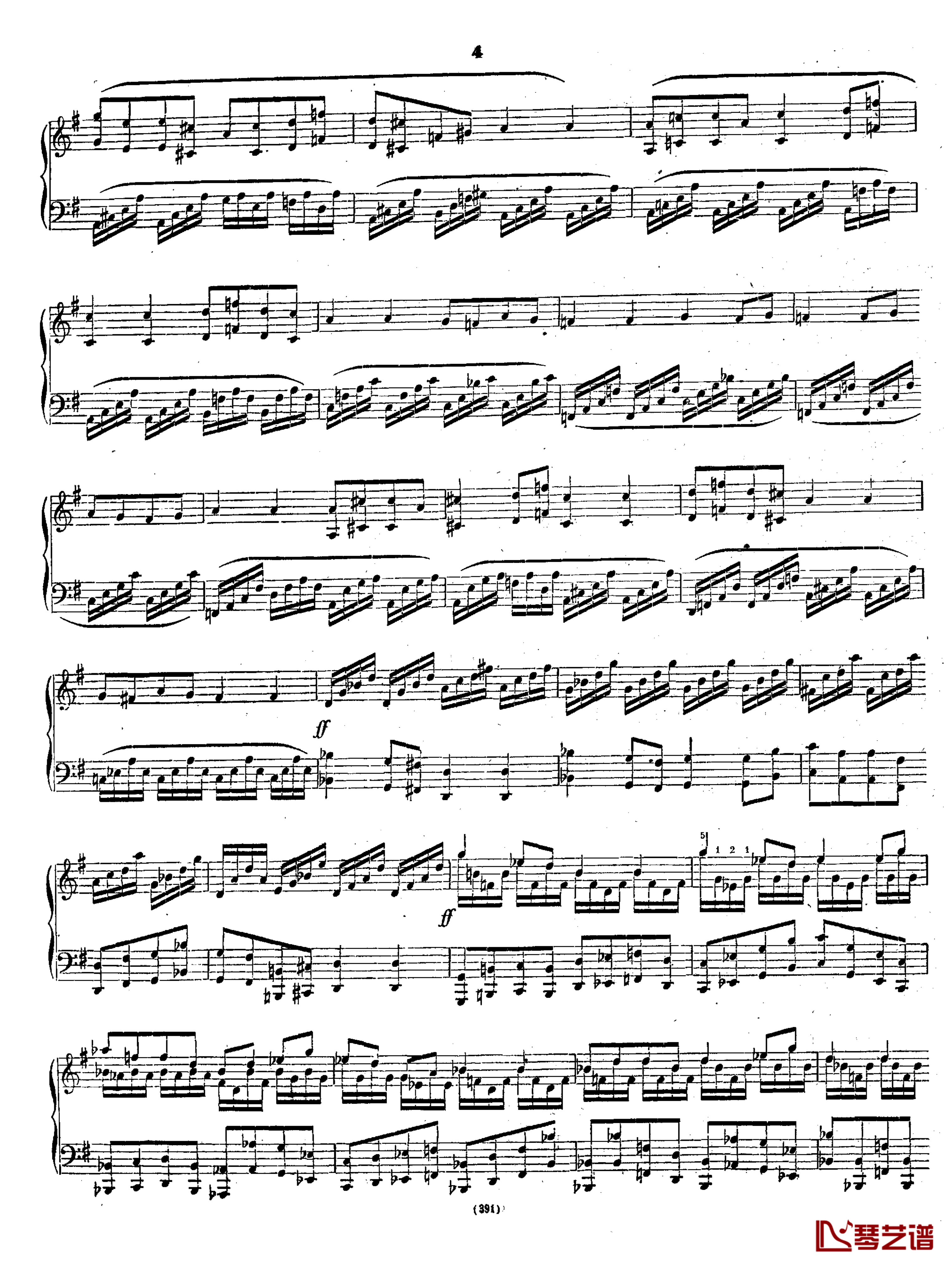 图兰朵Op.37-钢琴谱-序曲-韦伯4