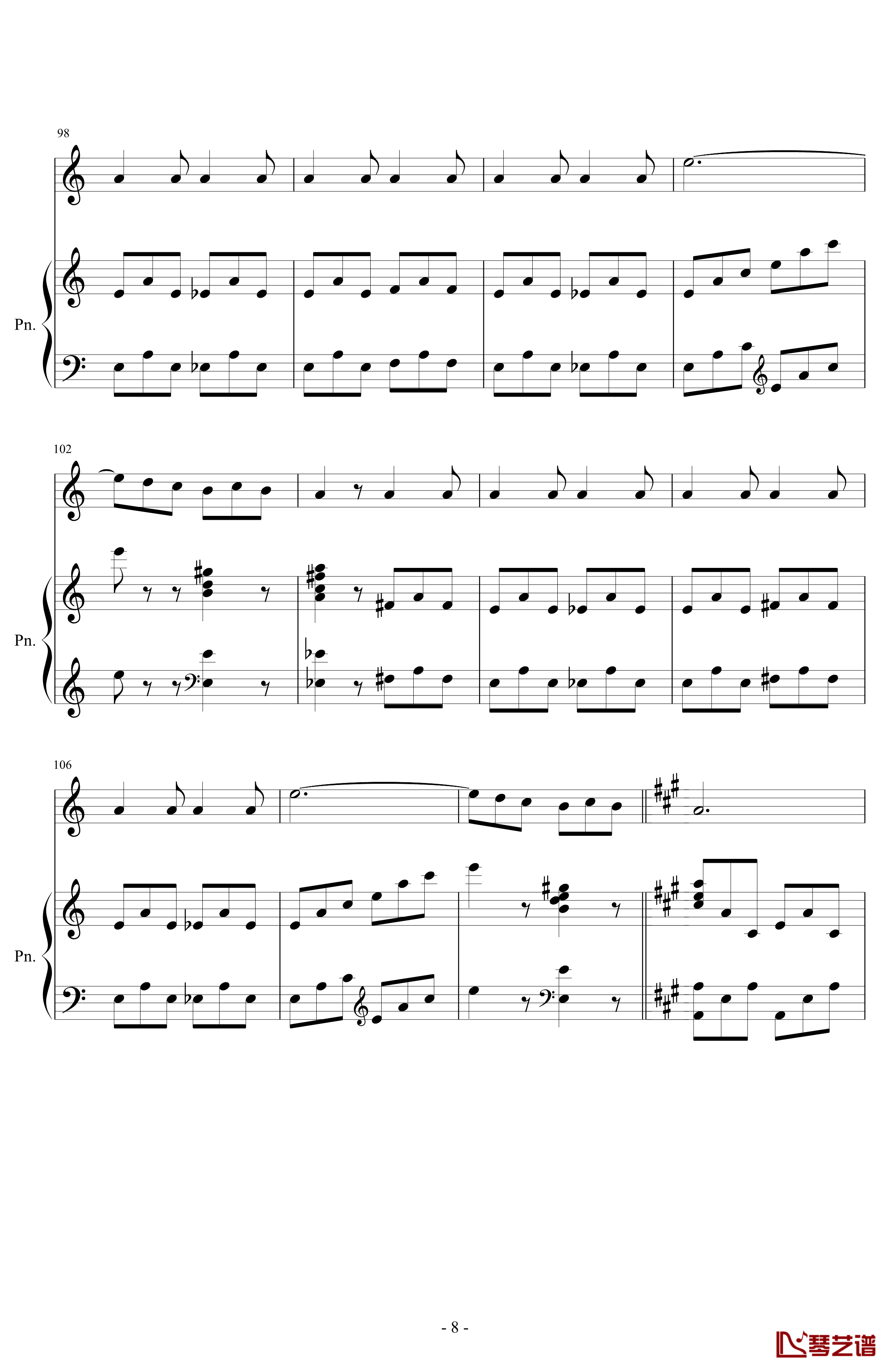 La Danza钢琴谱-Tarantella napoletana-罗西尼8