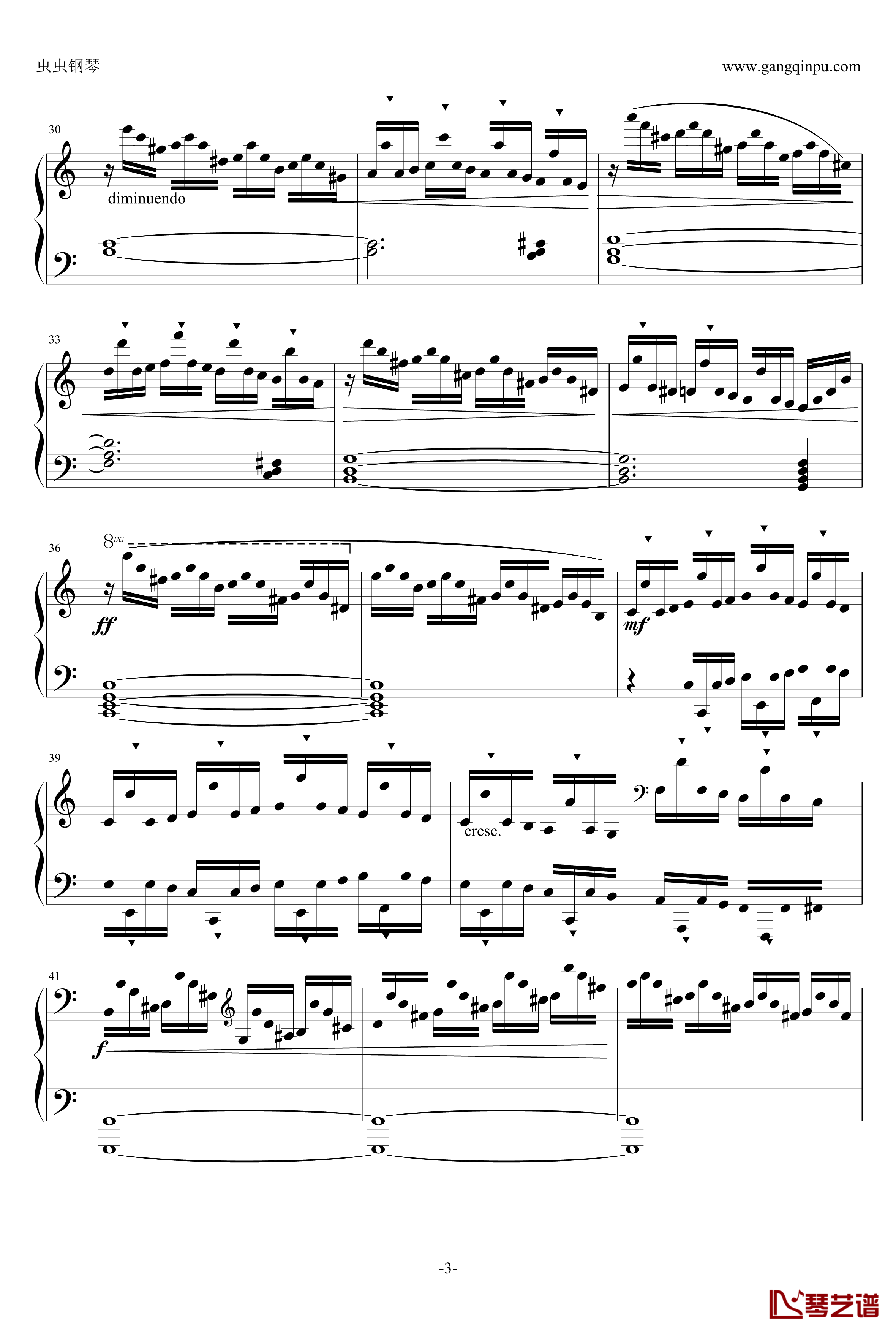 练习曲№12钢琴谱-克来门蒂3
