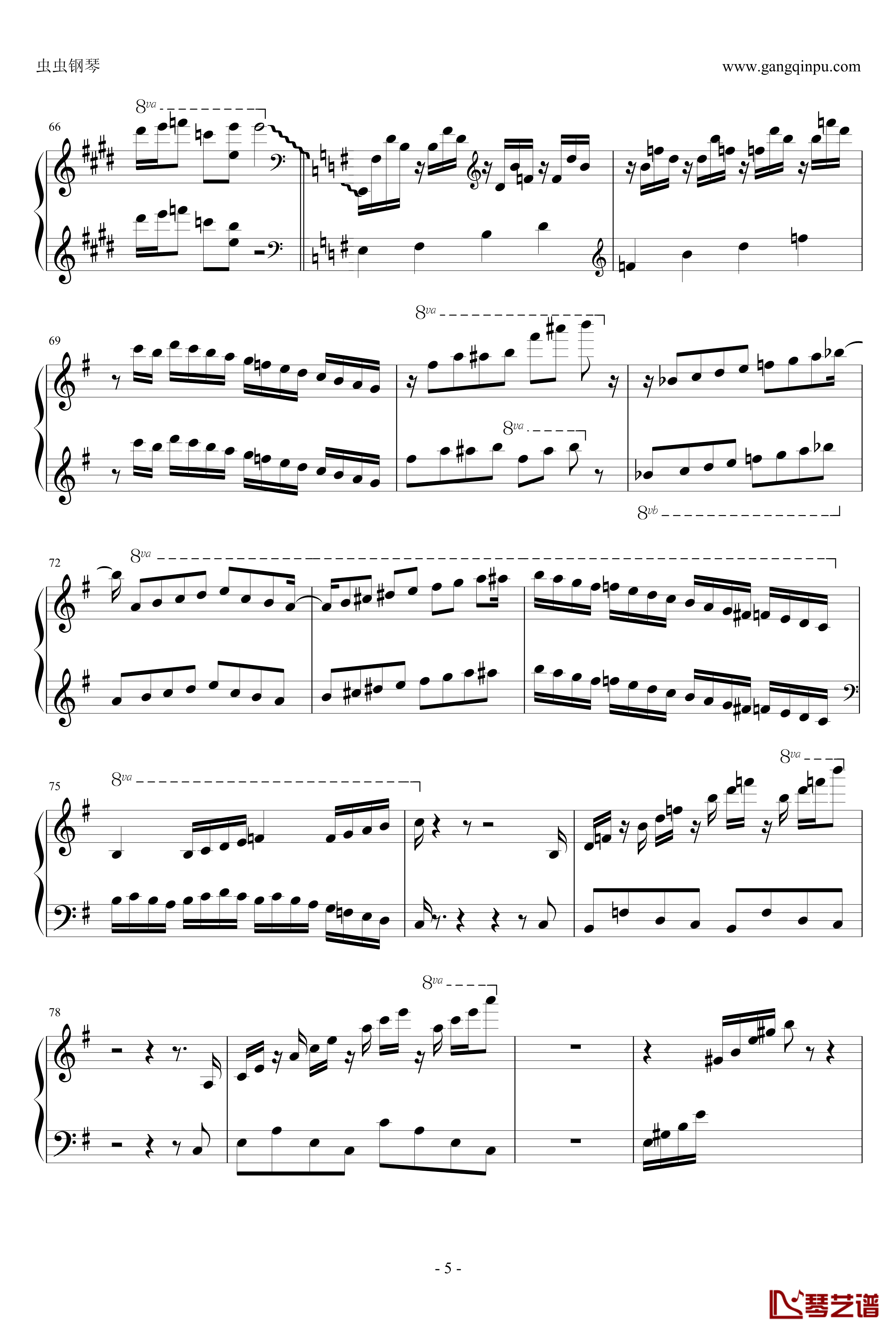 Habanera钢琴谱-哈巴涅拉-马克西姆-Maksim·Mrvica5