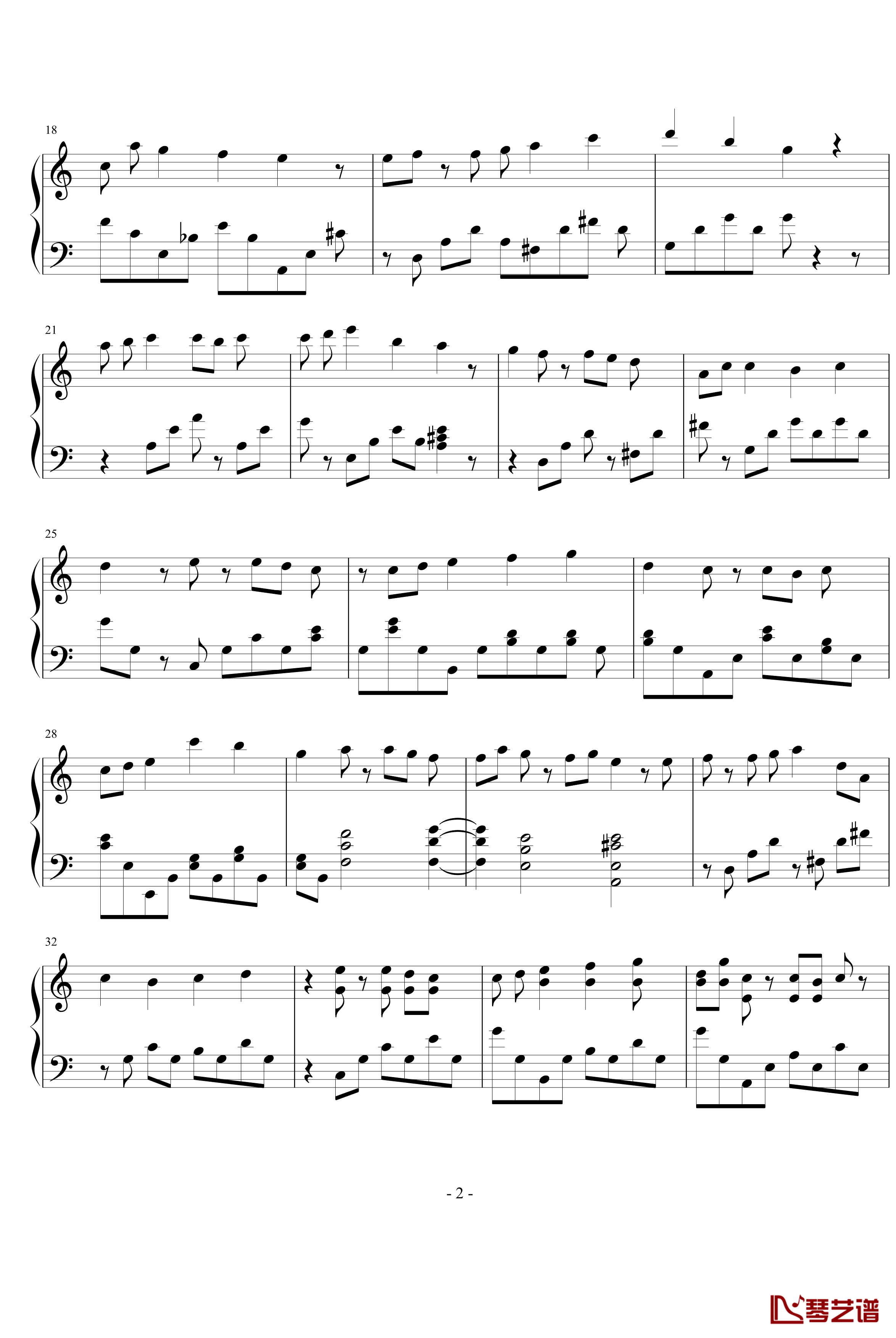 雨滴钢琴谱-Yiruma2