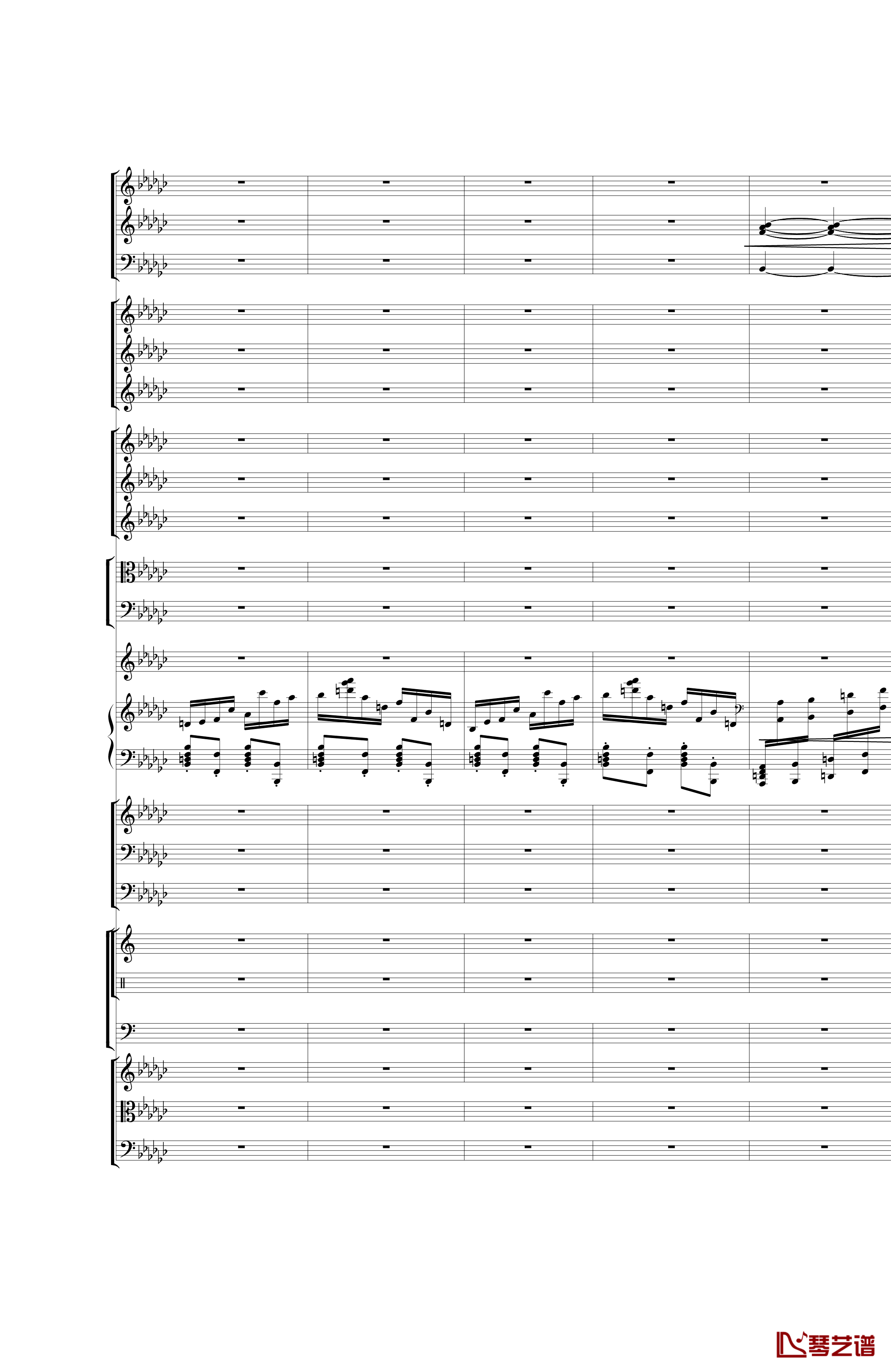 Piano Concerto No.3 in E Flat minor钢琴谱 I.Moderto-热情而辉煌31