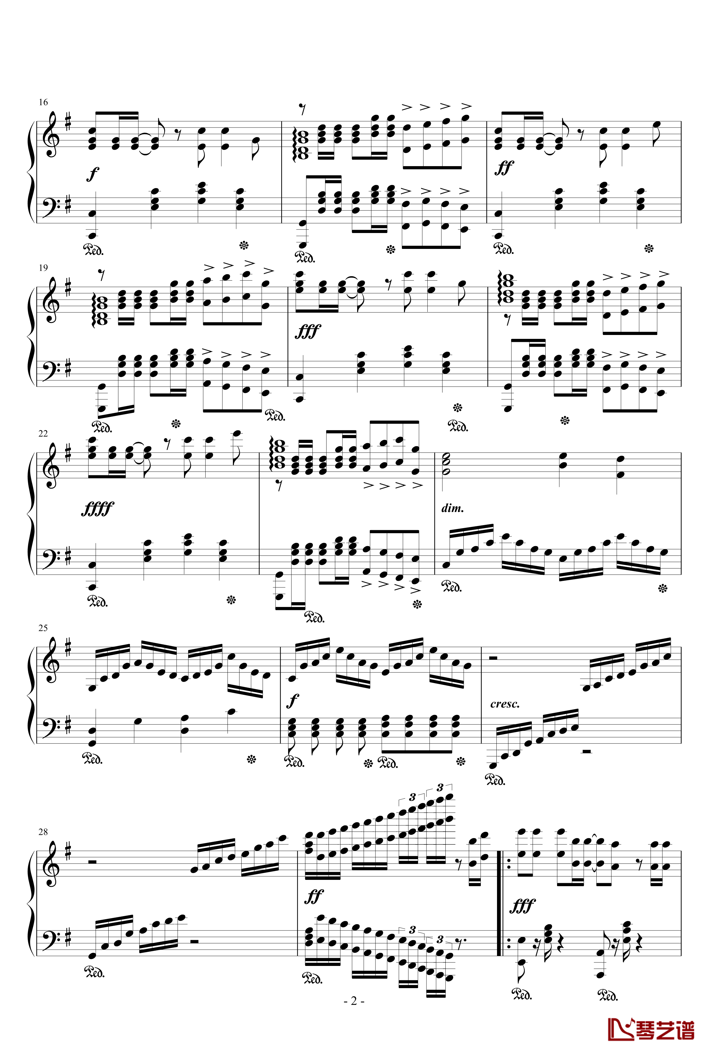 毕业季钢琴谱-高源2