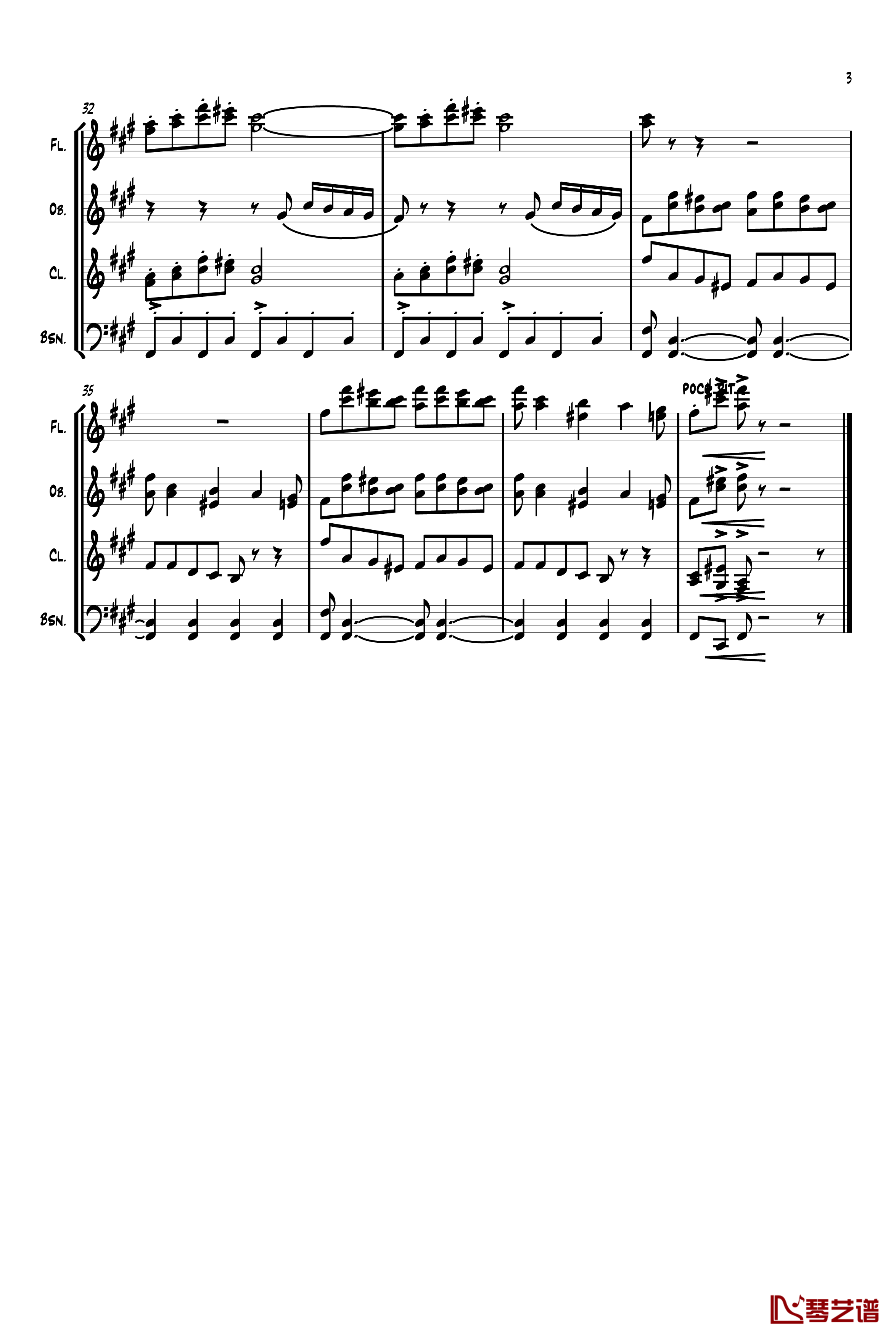 四小天鹅舞曲钢琴谱-柴科夫斯基-Peter Ilyich Tchaikovsky3