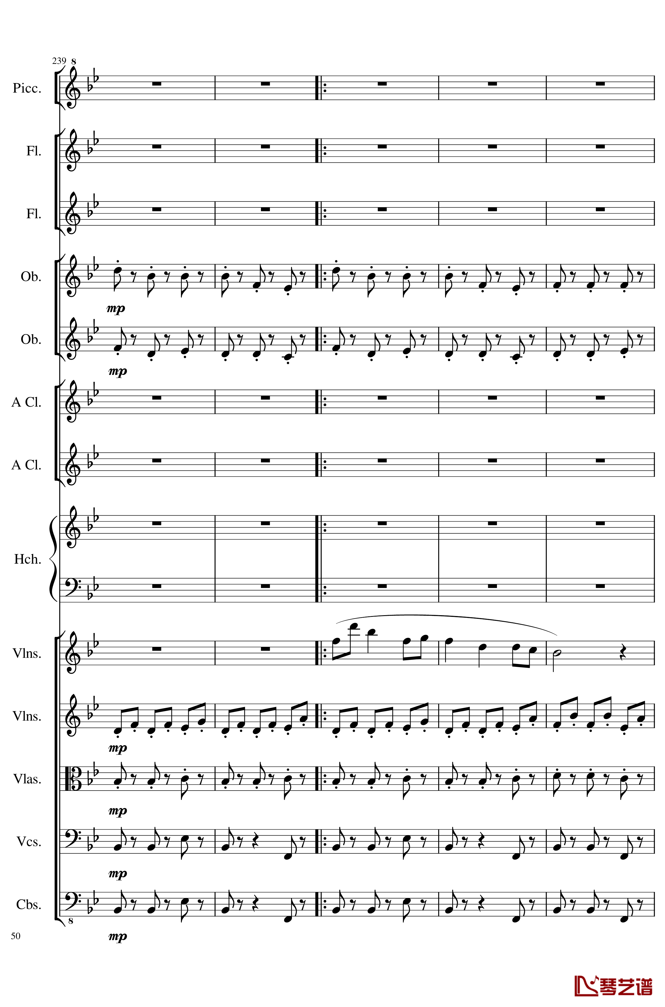 7 Contredanses No.1-7, Op.124钢琴谱-7首乡村舞曲，第一至第七，作品124-一个球50