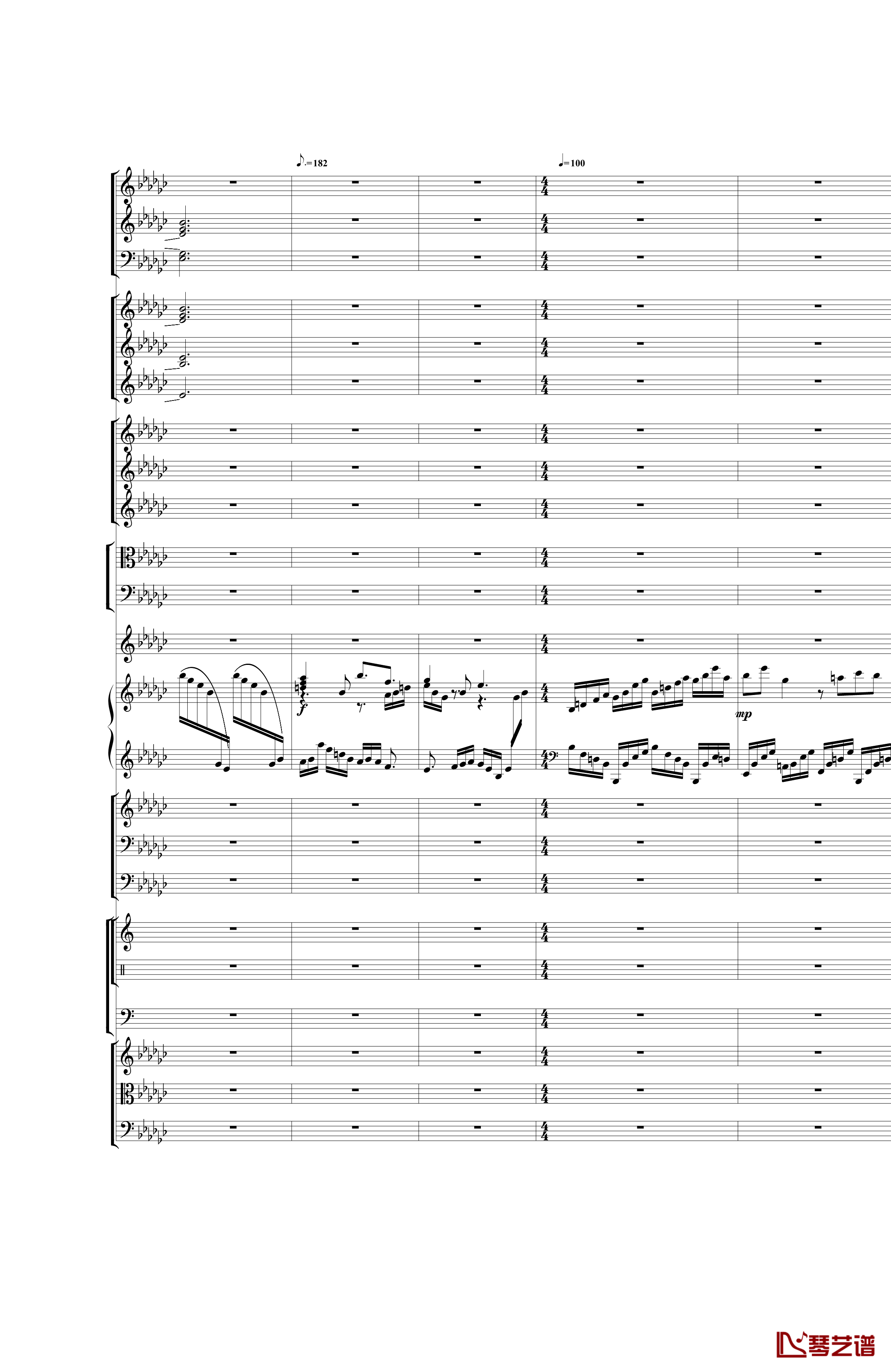Piano Concerto No.3 in E Flat minor钢琴谱 I.Moderto-热情而辉煌35
