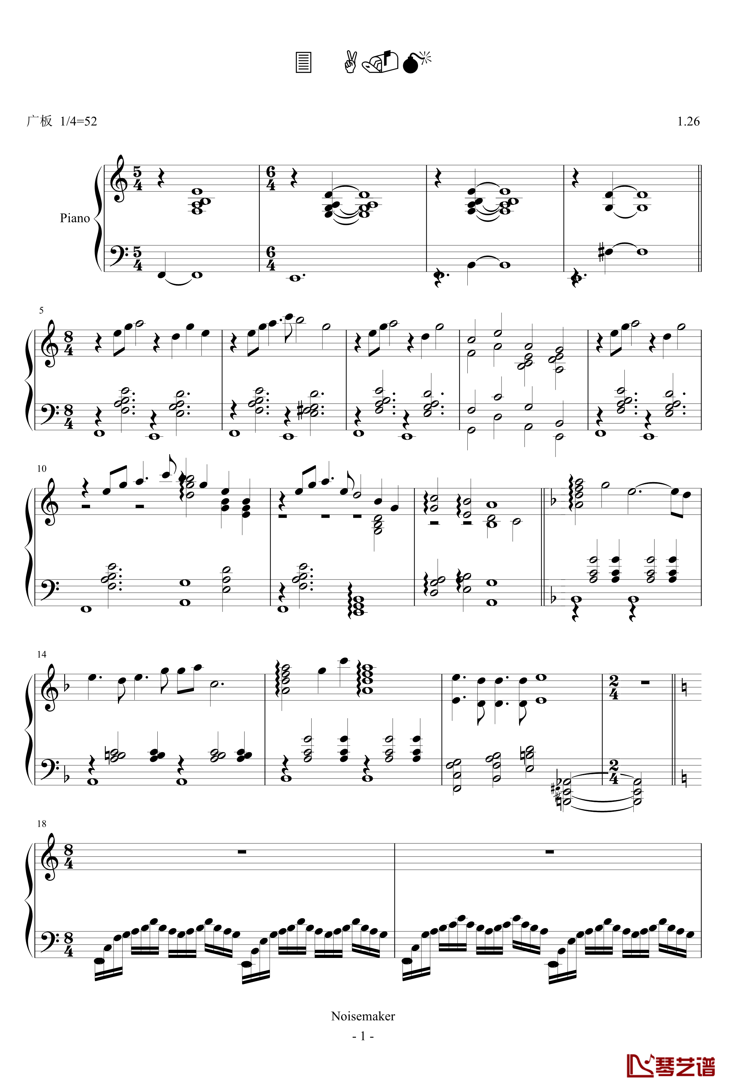 3 AM钢琴谱-Kofex1