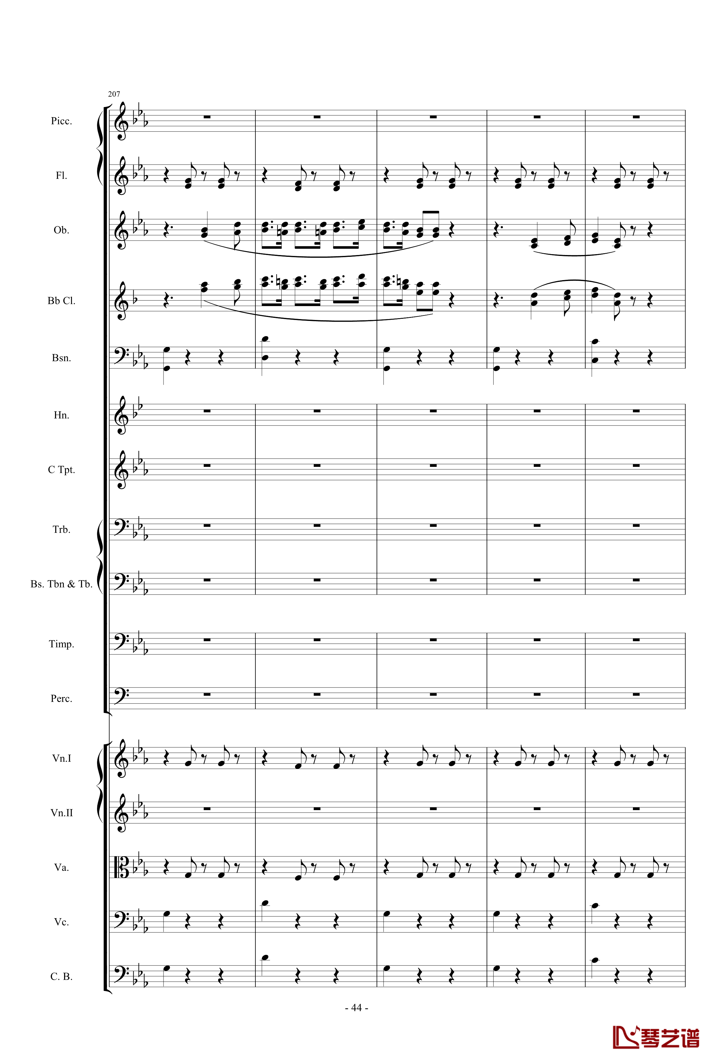 愤怒的小鸟交响曲第三乐章Op.5 no.3钢琴谱-1057257844