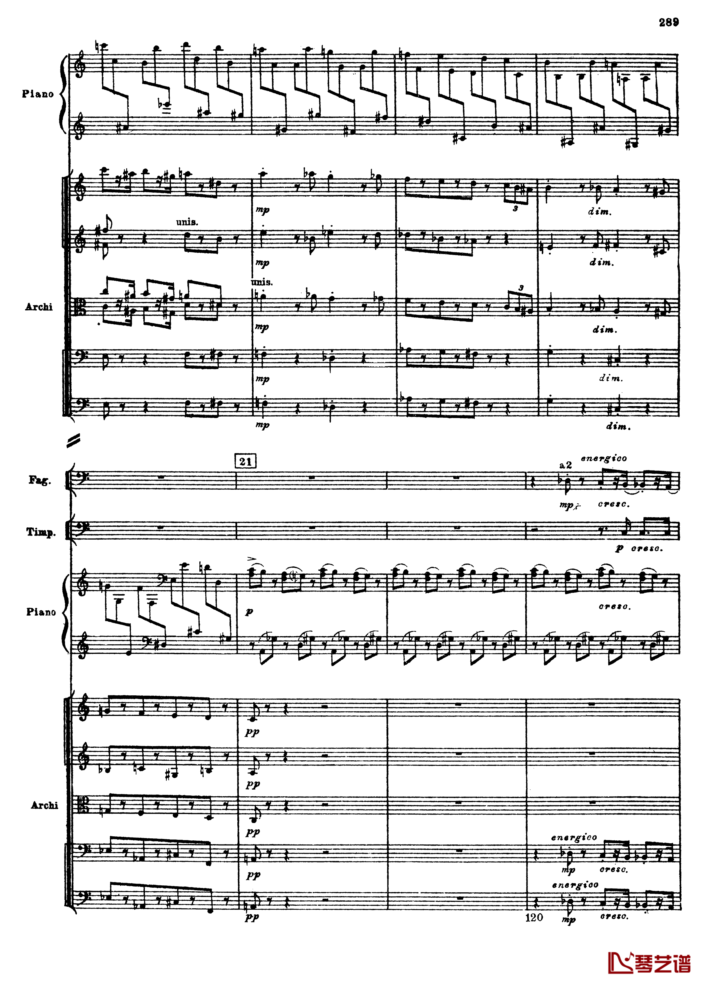普罗科菲耶夫第三钢琴协奏曲钢琴谱-总谱-普罗科非耶夫21