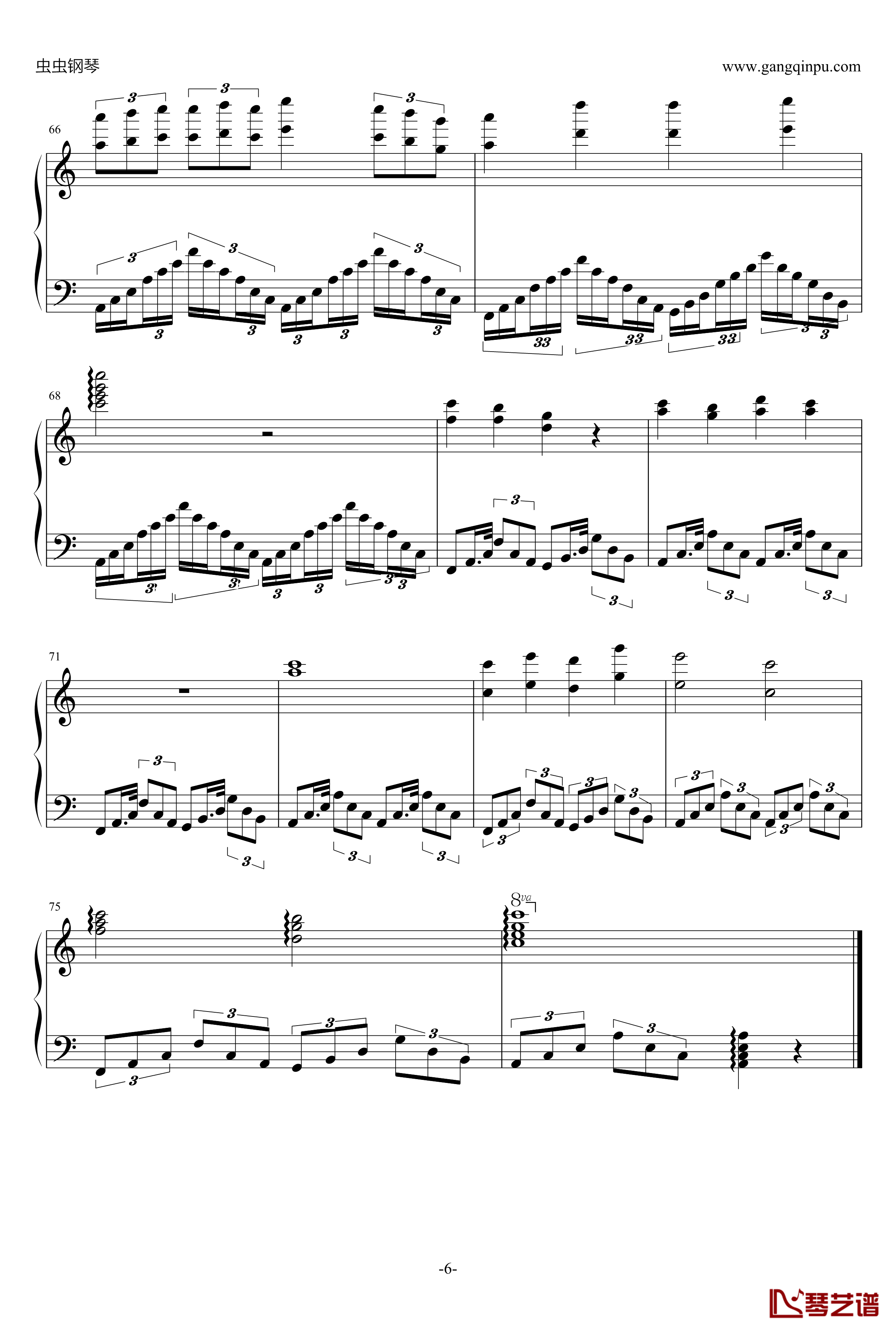 Sternengeang钢琴谱-机动戦士ガンダムユニコーン OST4-机动战士6