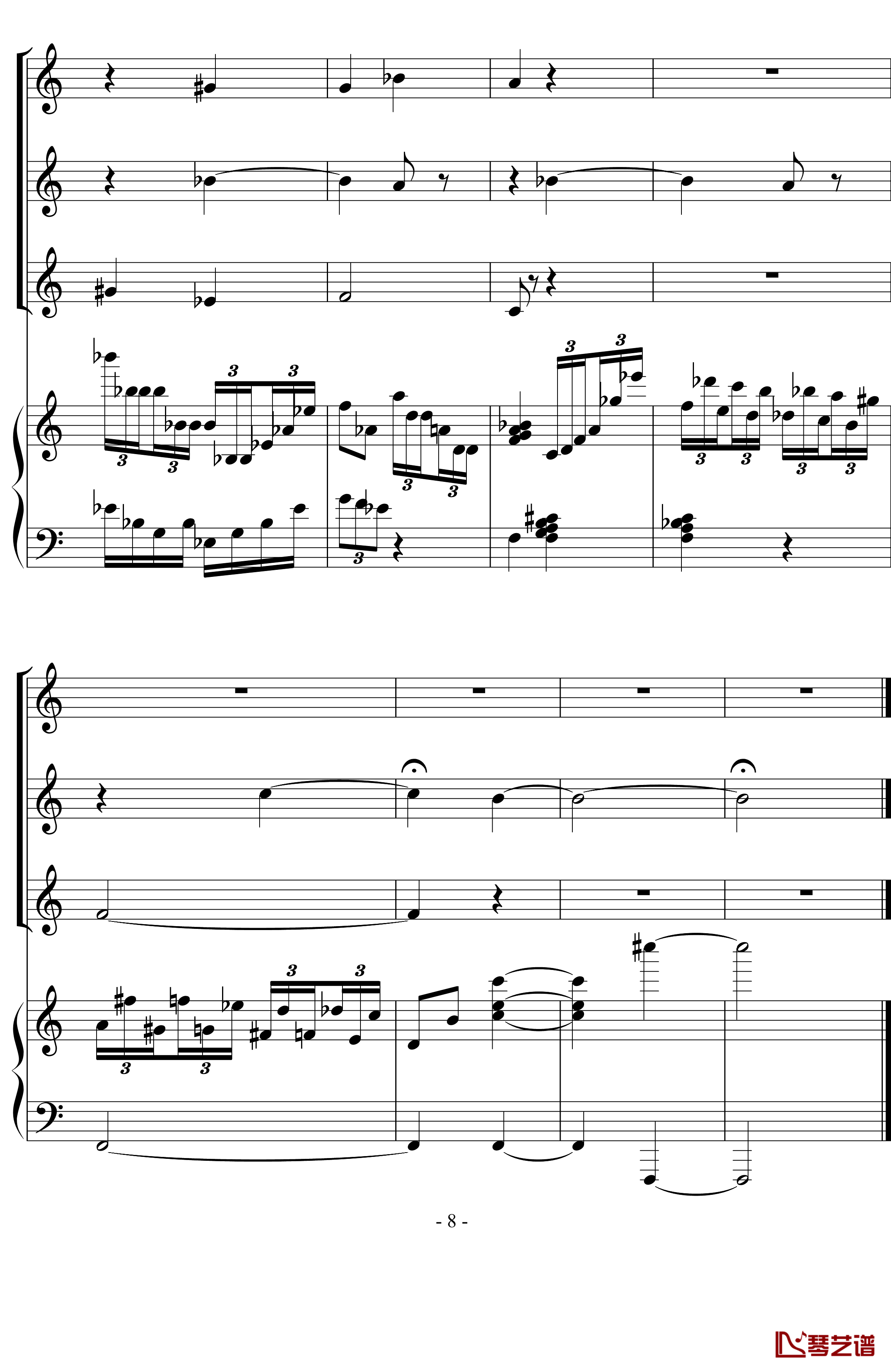 BACH变奏曲钢琴谱 第一和第二变奏-流行追梦人8