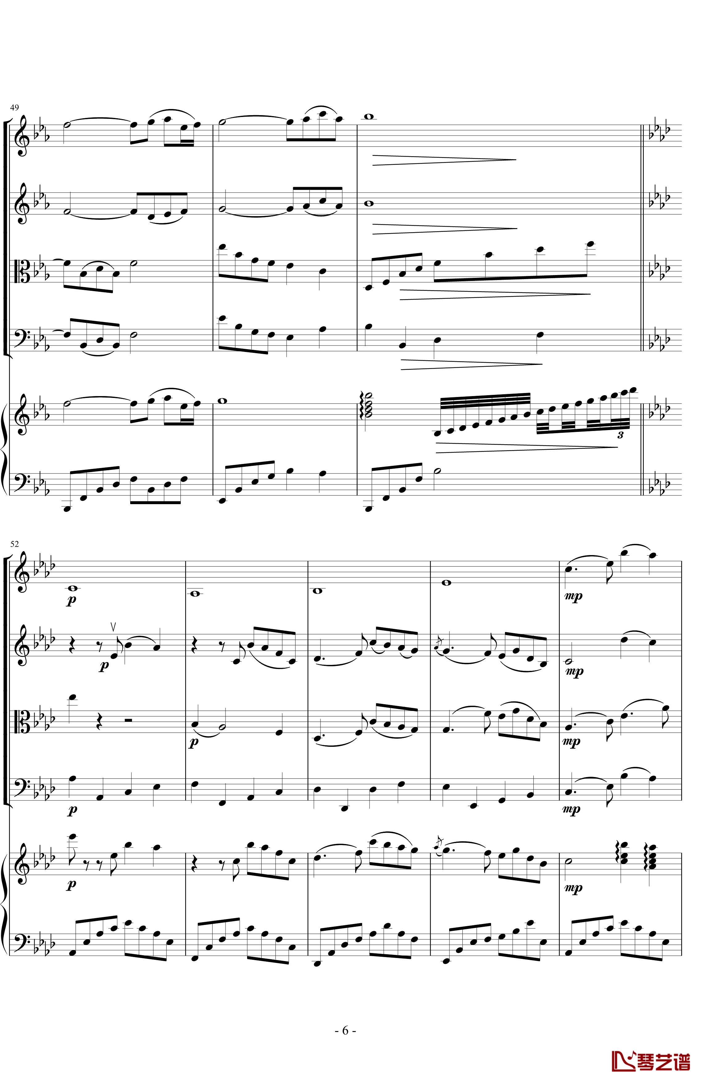 adagio in c minor钢琴谱-柔版-雅尼6