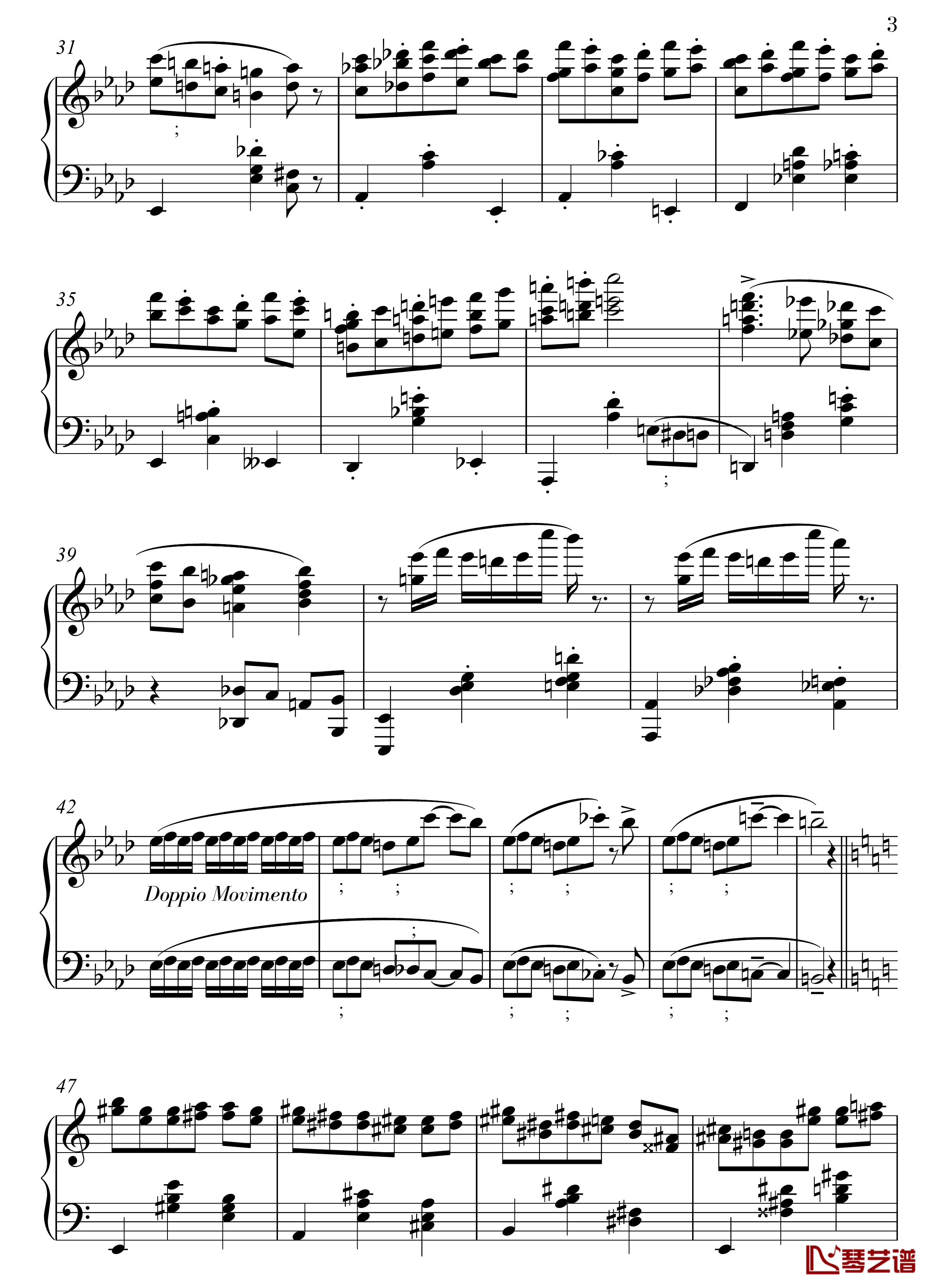 La Valse钢琴谱-佚名3
