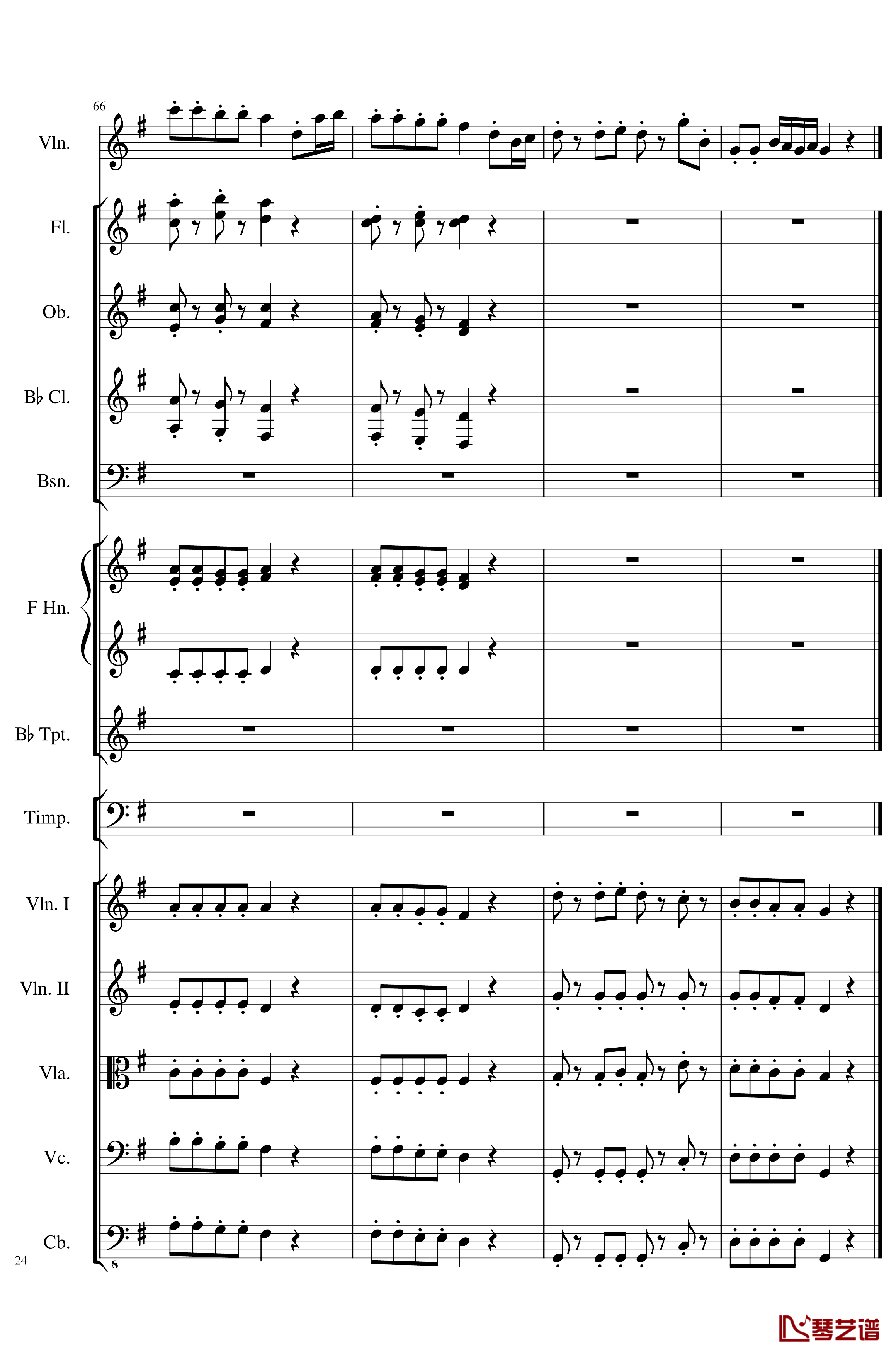 Rondo in G, Op.137钢琴谱-一个球24