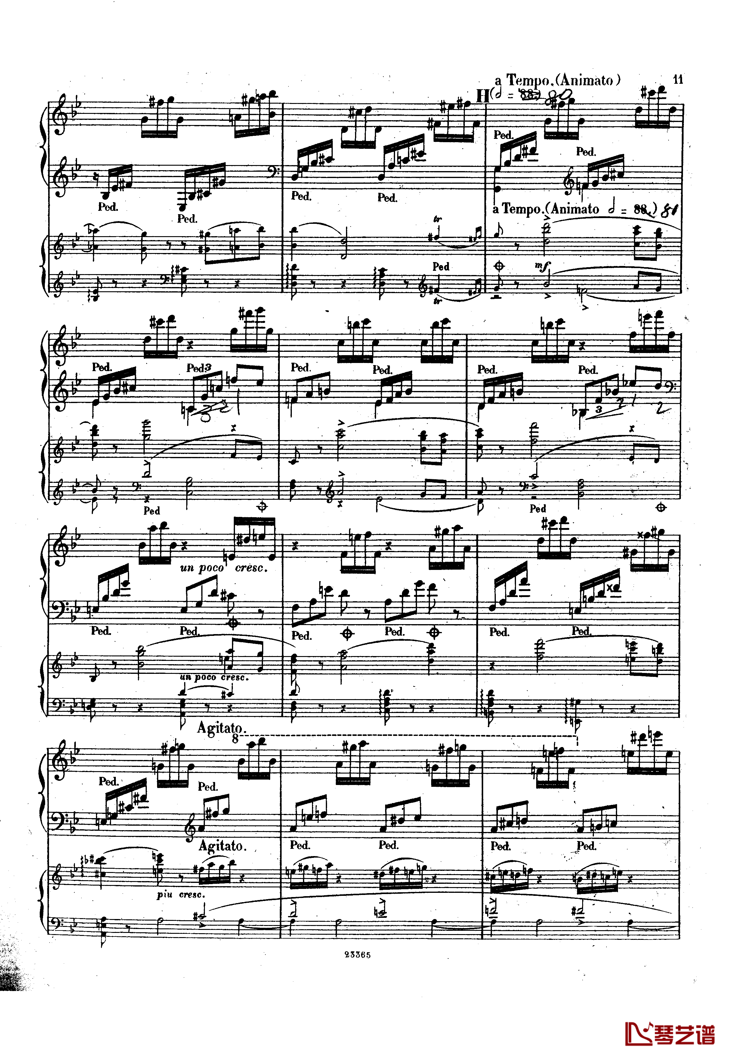 g小调钢琴协奏曲  Op.15钢琴谱-斯甘巴蒂11