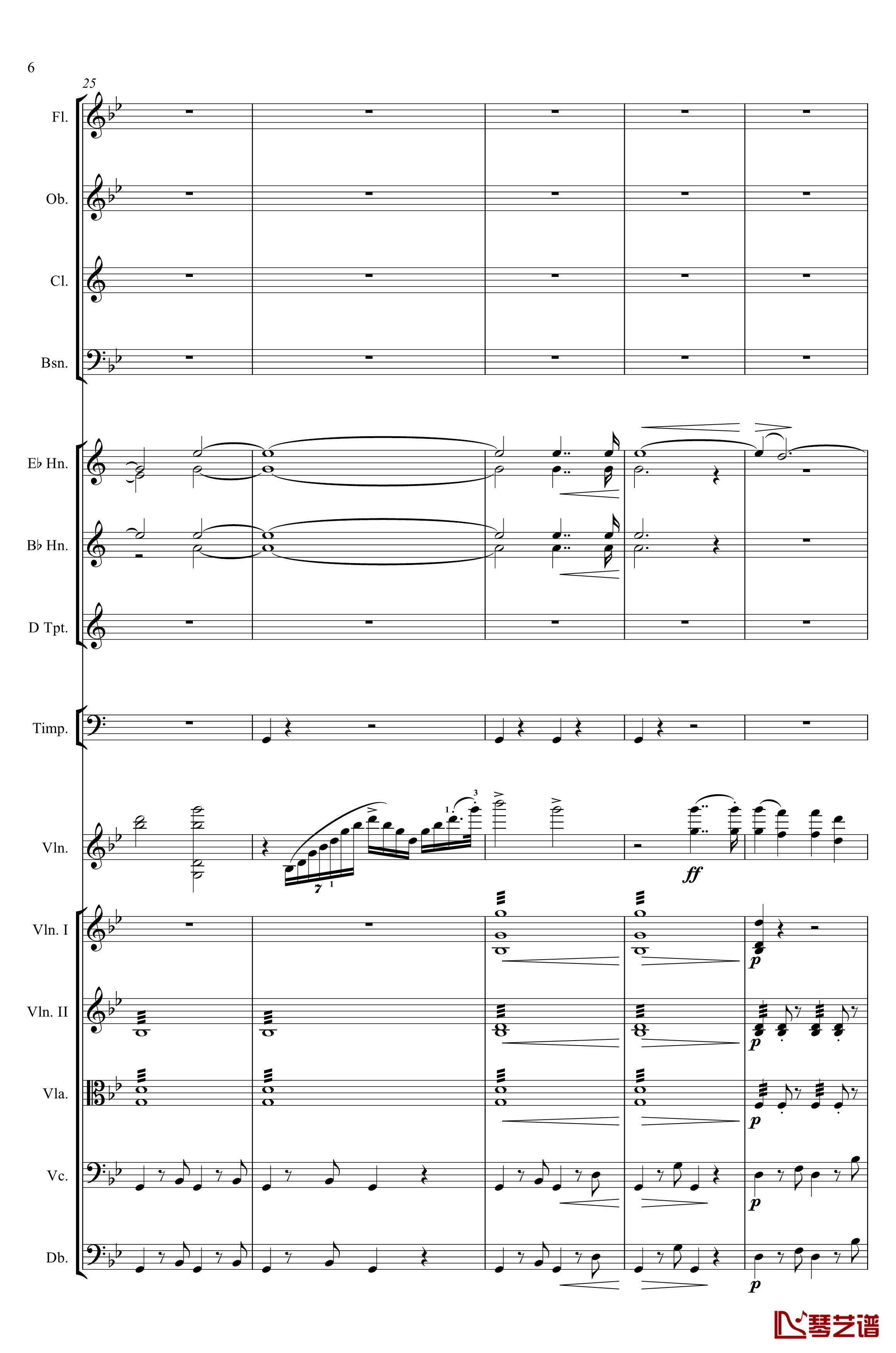 g小调第1小提琴协奏曲Op.26钢琴谱-第一乐章-Max Bruch6