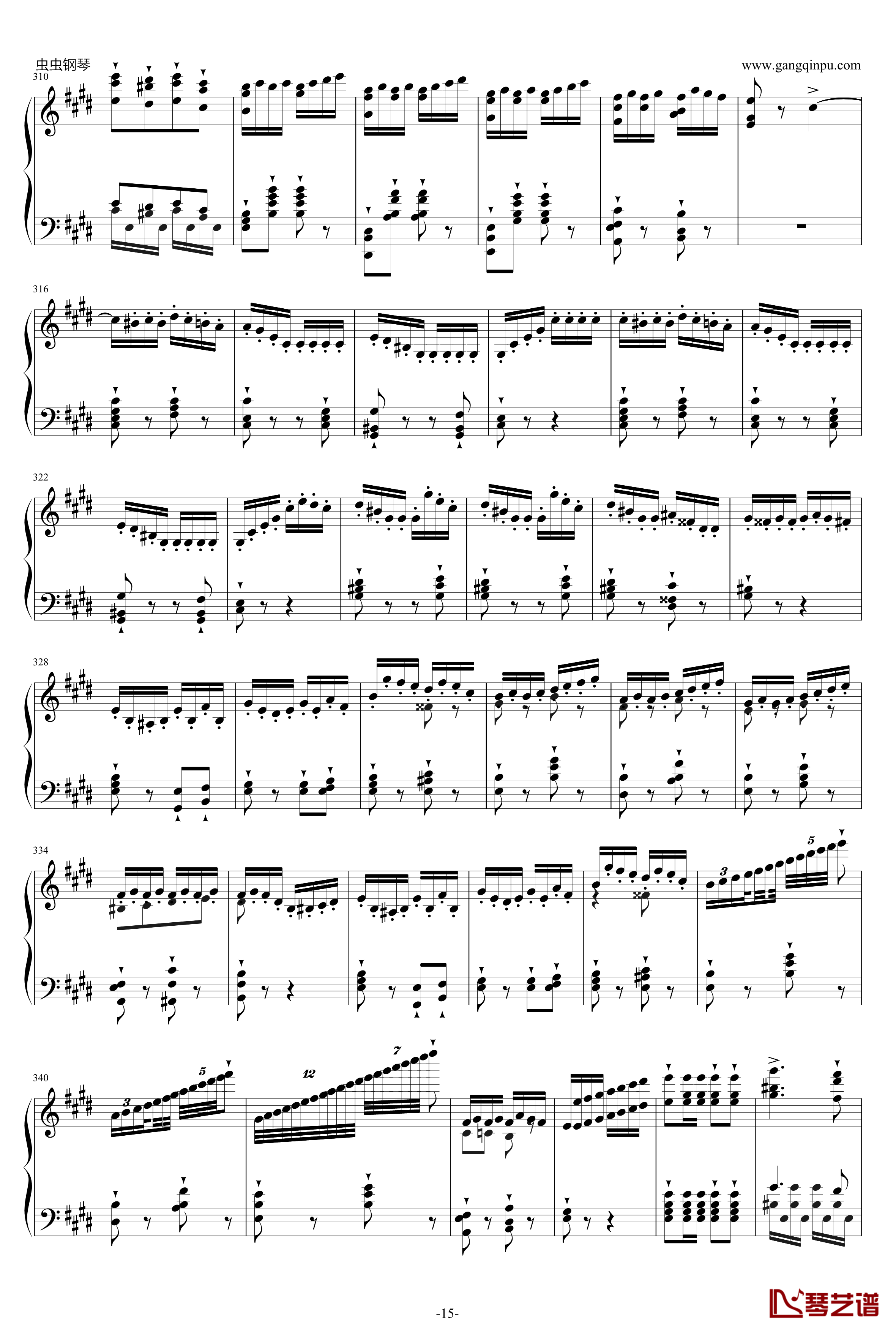 威廉·退尔序曲钢琴谱-李斯特S.55215
