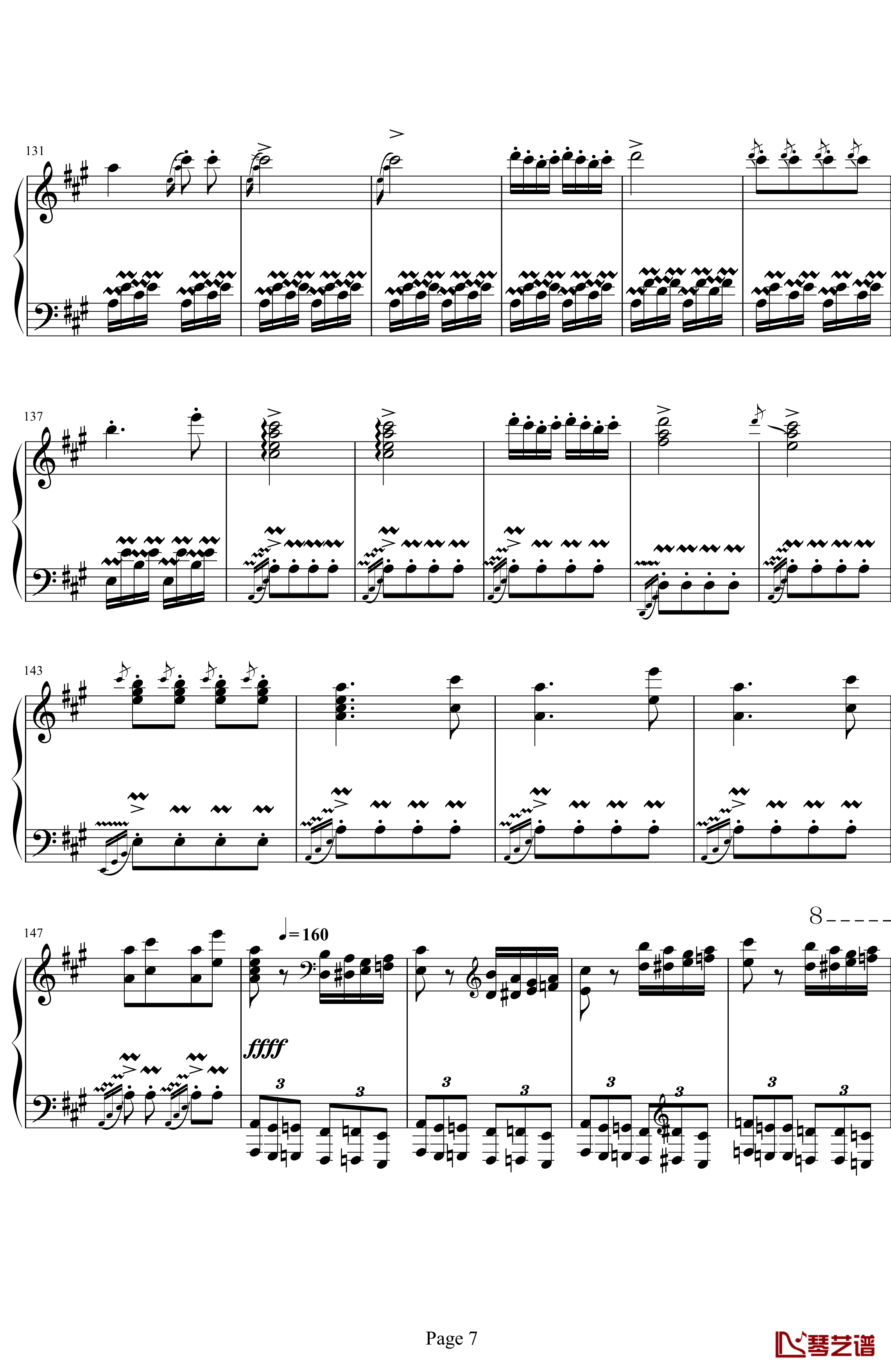 神经病进行曲钢琴谱-莫扎特7