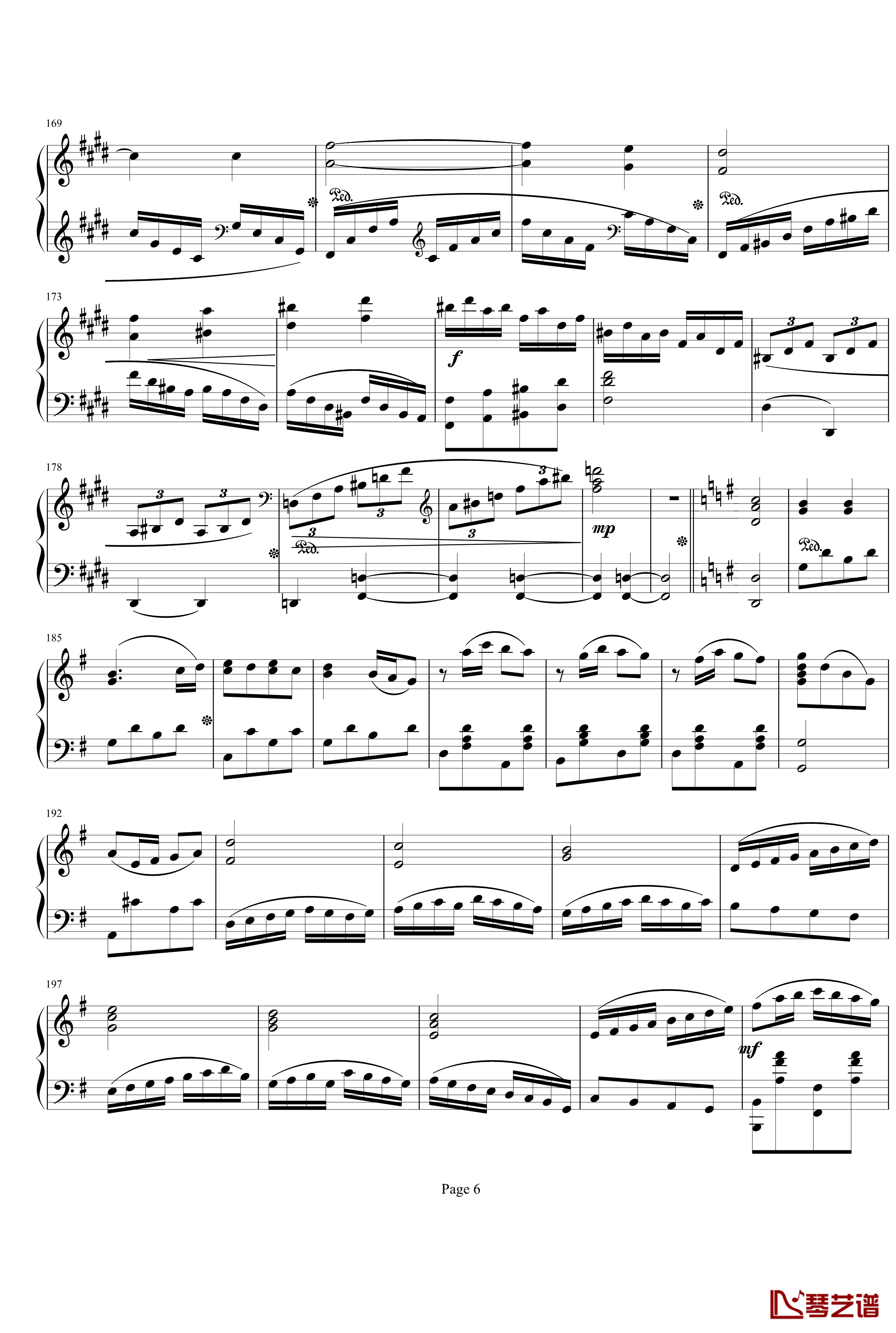 钢琴奏鸣曲1钢琴谱-项道荣6