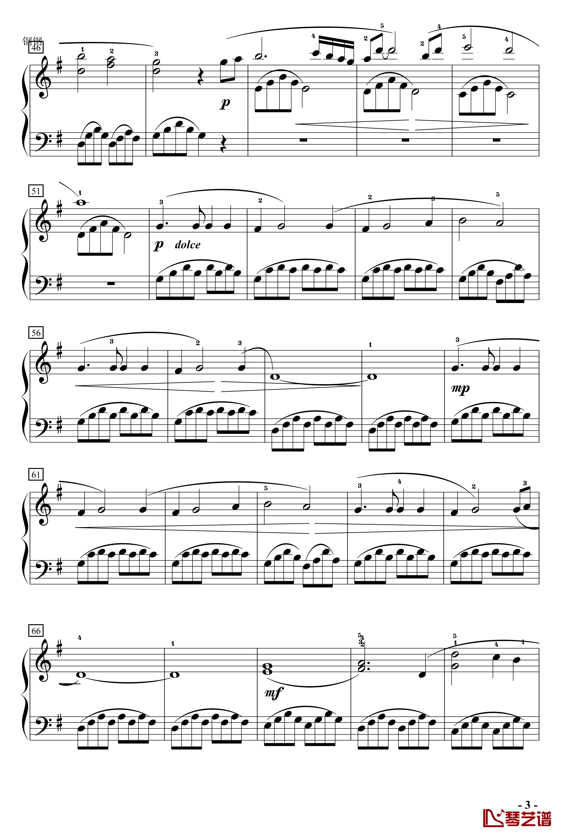 我心依旧钢琴谱-电影《泰坦尼克号》的主题曲简化版-席琳·狄翁3