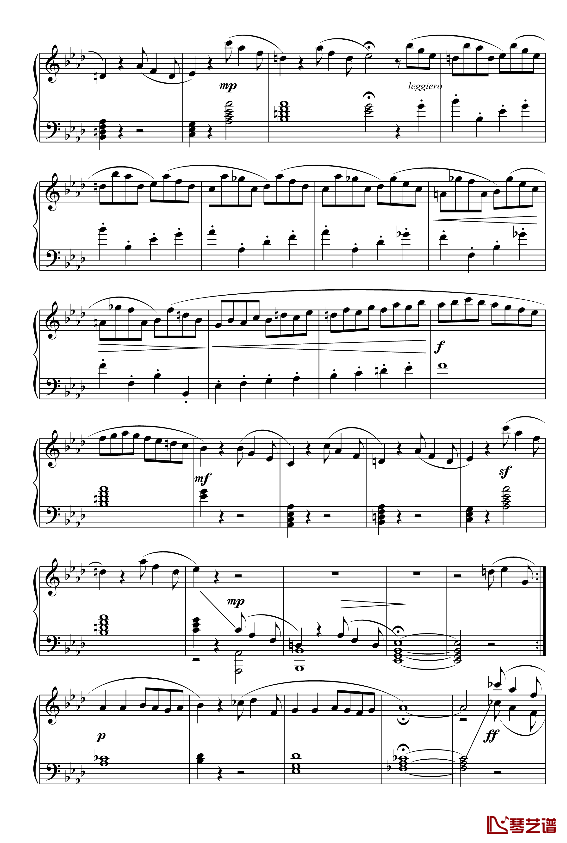 Sonatina in A钢琴谱-flat-hellomato2