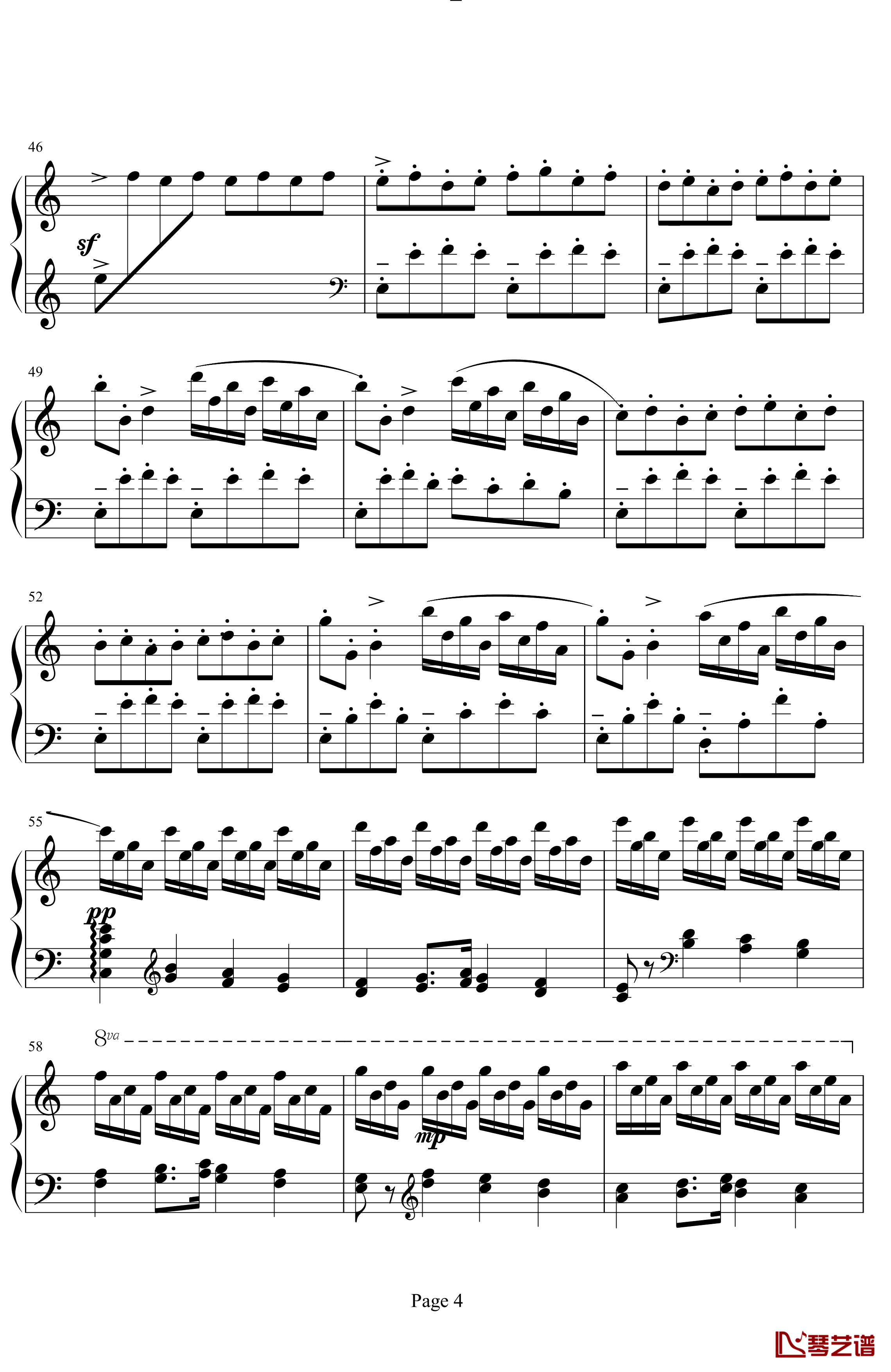 前奏曲钢琴谱-普罗科非耶夫4