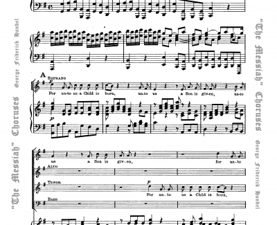 For unto us a Child is born钢琴谱-Handel