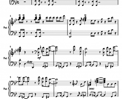 鲁邦三世2015钢琴谱-新
