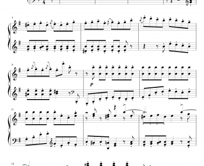 谐谑曲钢琴谱-Op.16 No.2-门德尔松