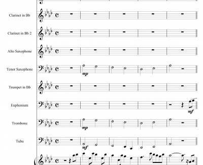 十年钢琴谱-陈奕迅- 小型管乐总谱